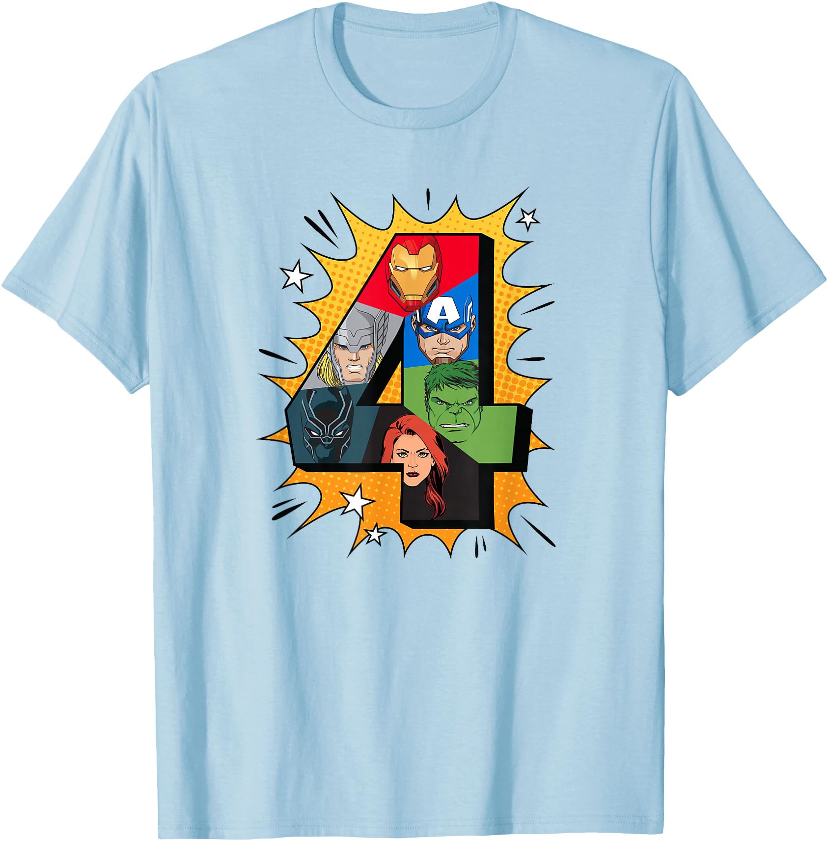 Marvel Avengers Comic Super Heroes 4th Birthday