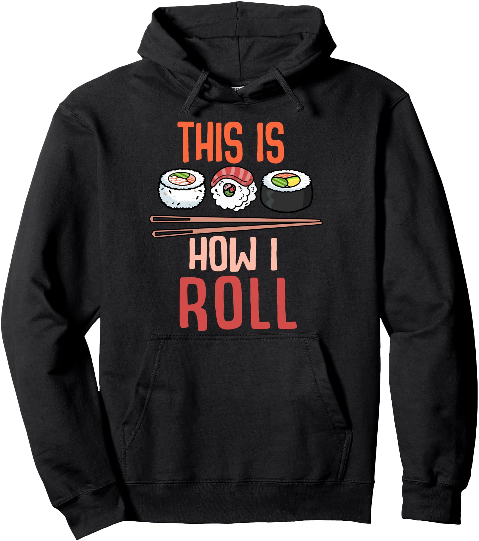 Sushi, Japanese Food Pullover Hoodie