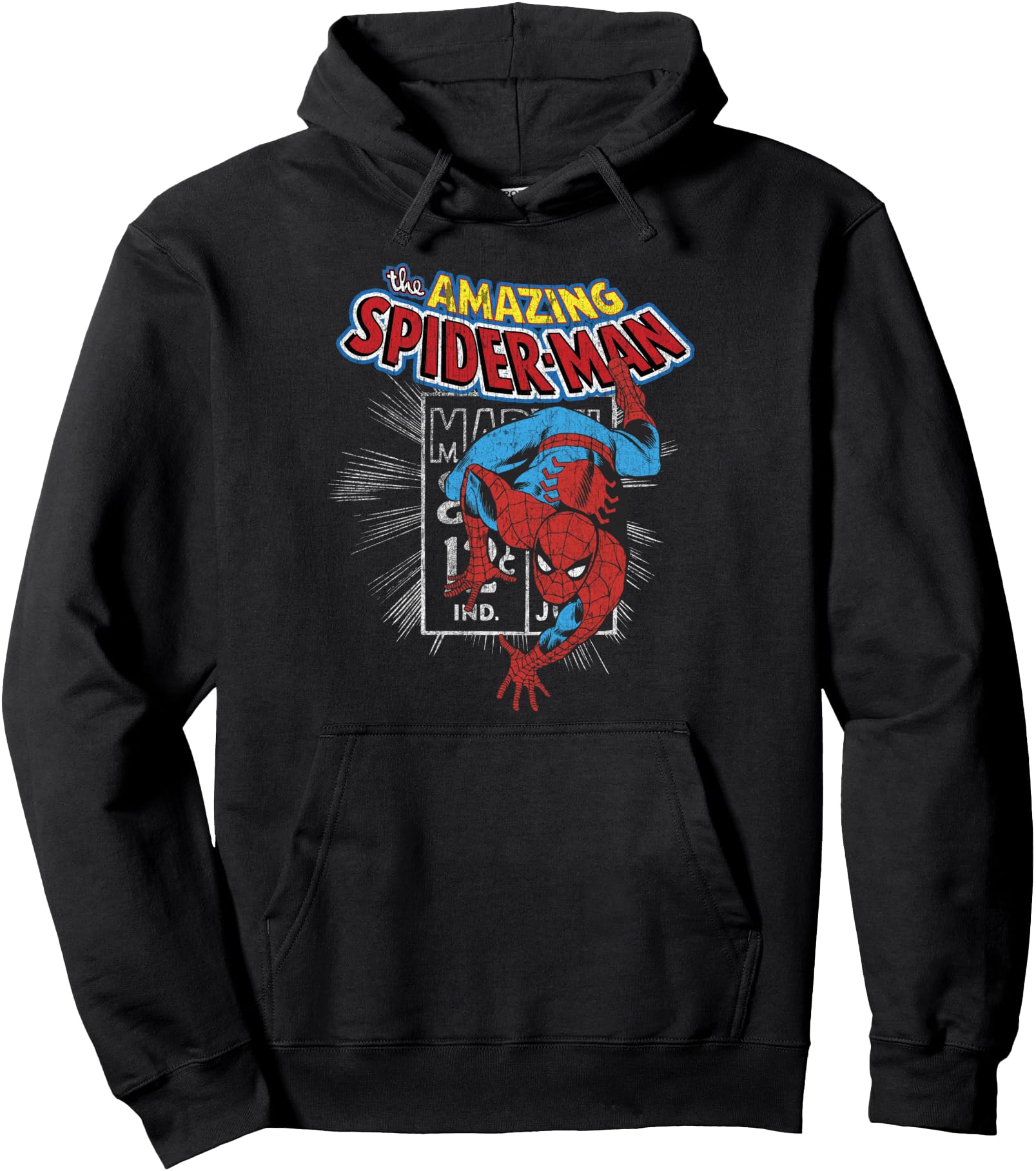 Marvel The Amazing Spider-Man Vintage Comic Poster Pullover Hoodie