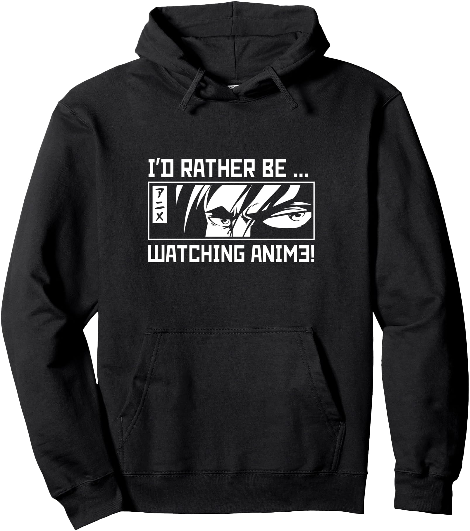 I'd Rather Be Watching Anime Manga Teenage Anime Merch Pullover Hoodie