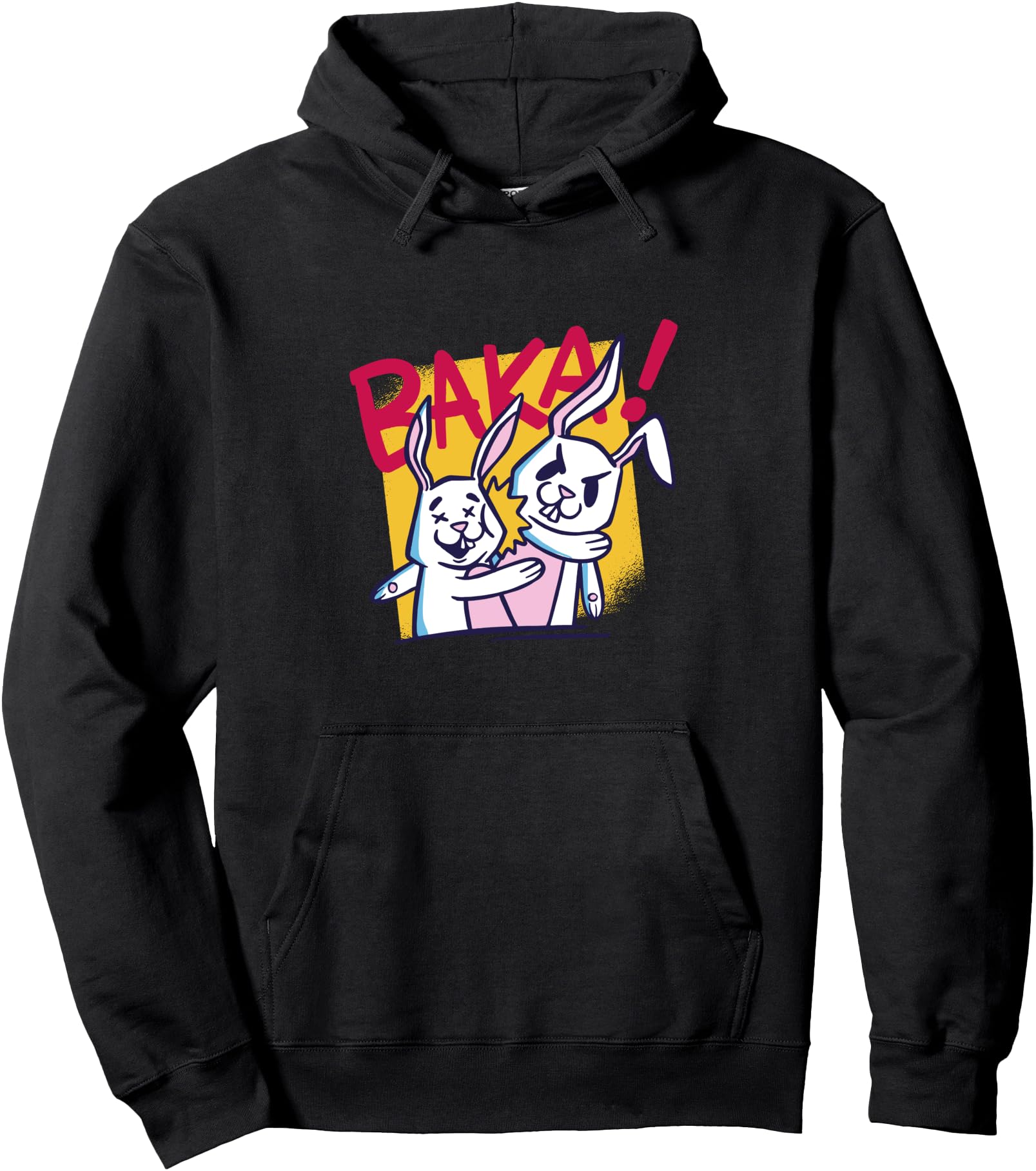 Baka Rabbit Anime Merch Japan Style Slap Japanese Pullover Hoodie