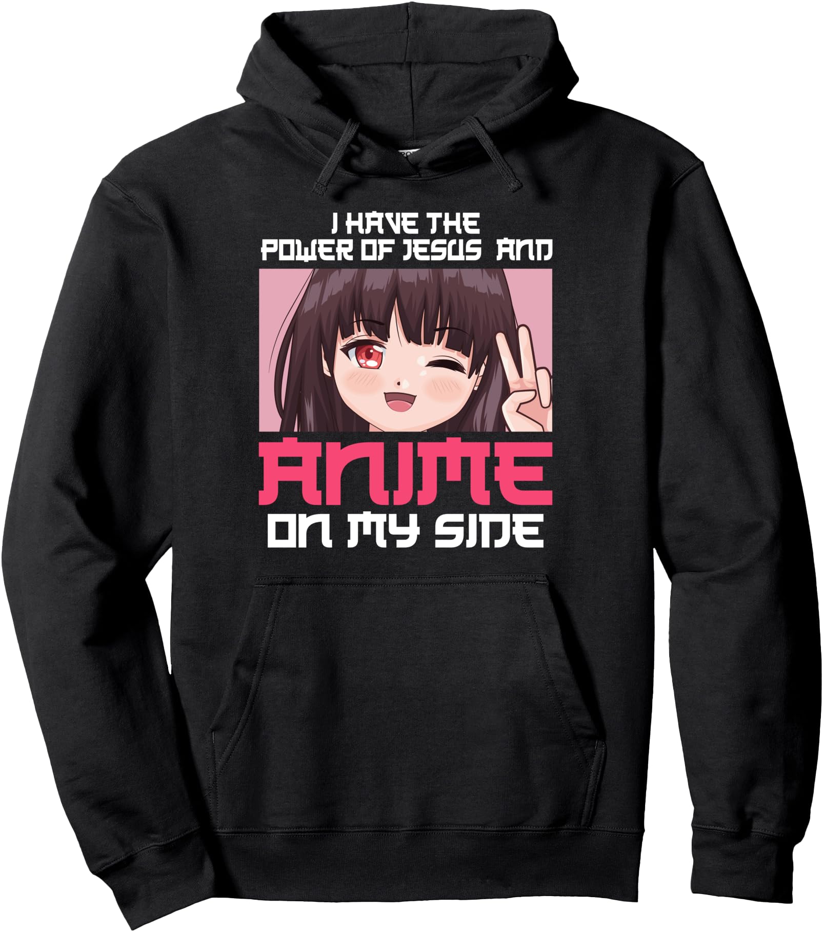 I have power of jesus and anime Anime merch Anime Pullover Hoodie