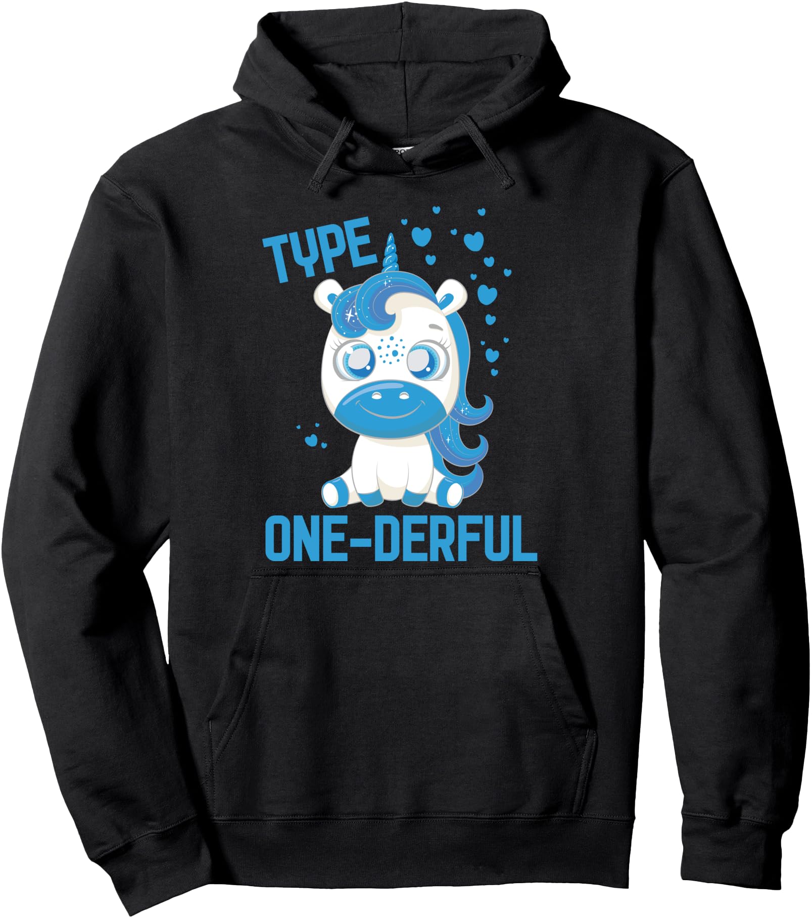 Diabetes Awareness Type 1 - Diabetic T1D Pullover Hoodie