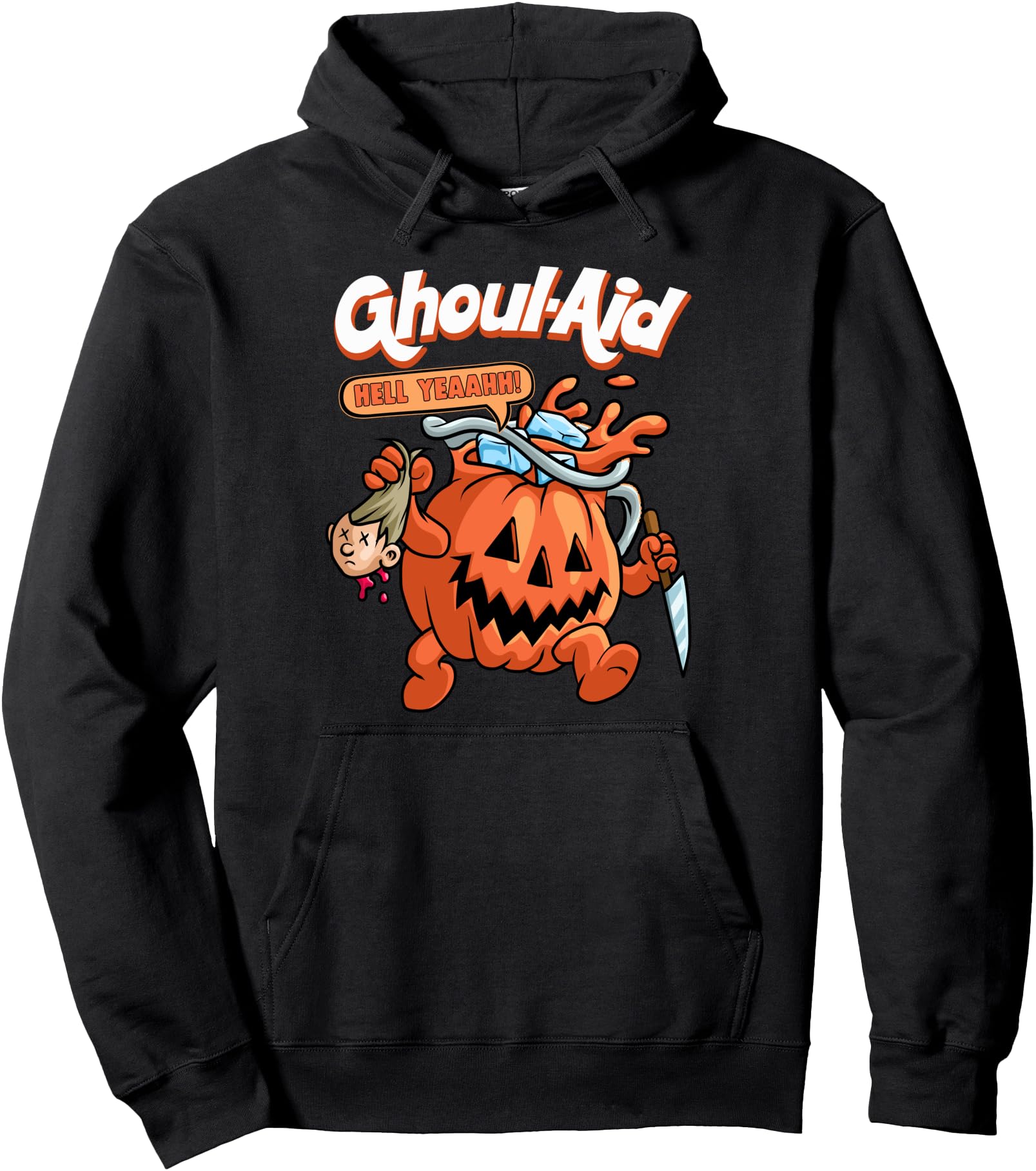 Cool Ghoul Aid Funny Ghoul Pumpkin Cute Meme Halloween Pullover Hoodie
