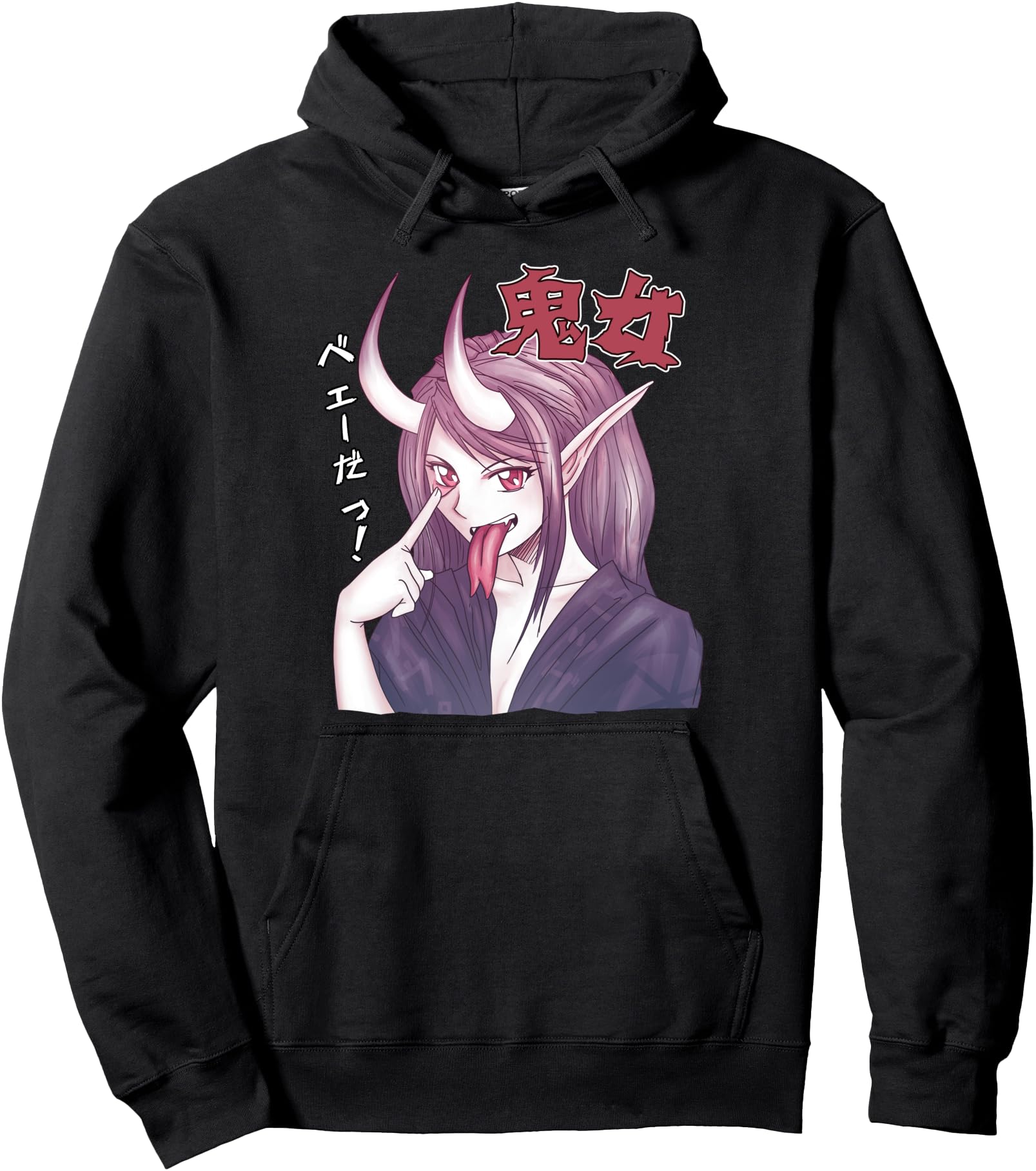 Pastel Goth Harajuku Style 90s Anime Aesthetic Japanese Kijo Pullover Hoodie