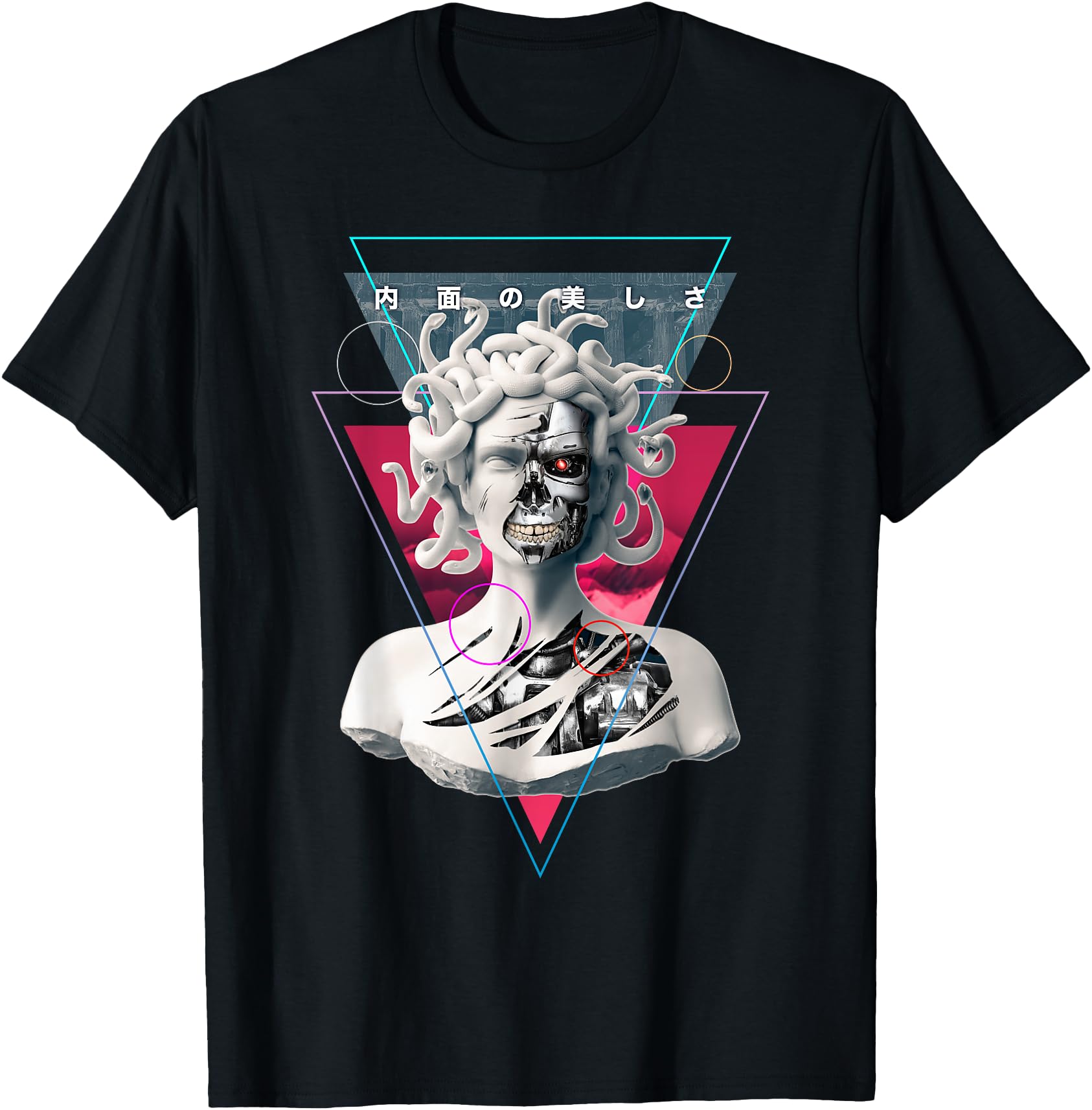 Vaporwave Cyborg Medusa Statue Aesthetic Art Japanese Otaku