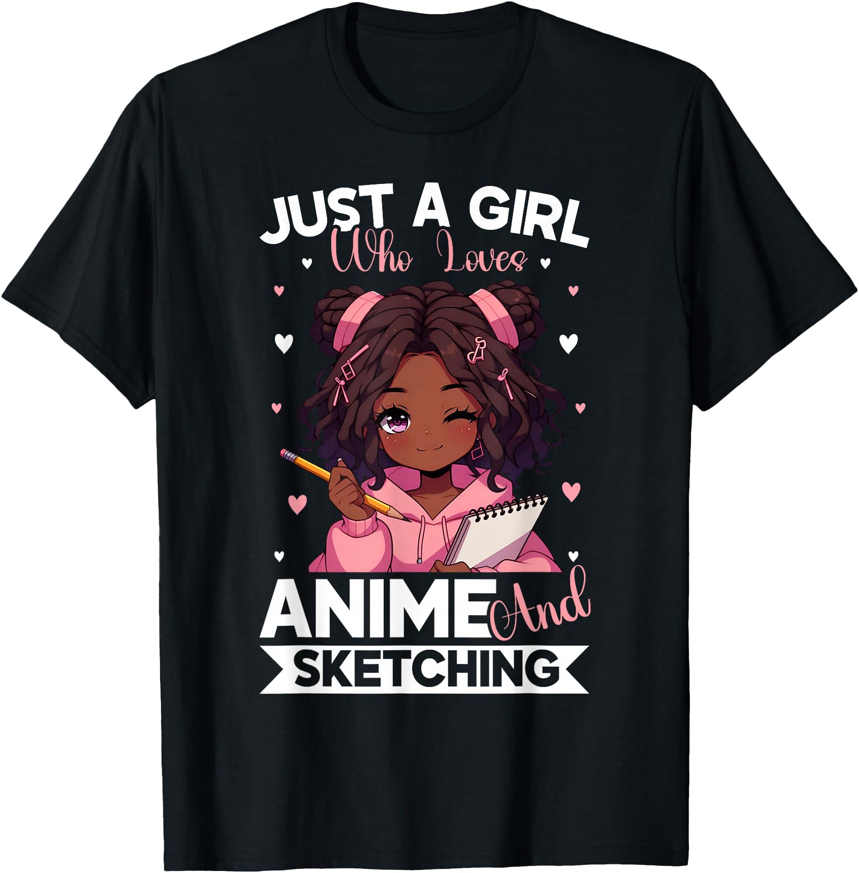 Just A Girl Who Loves Anime And Sketching Afro Anime Merch