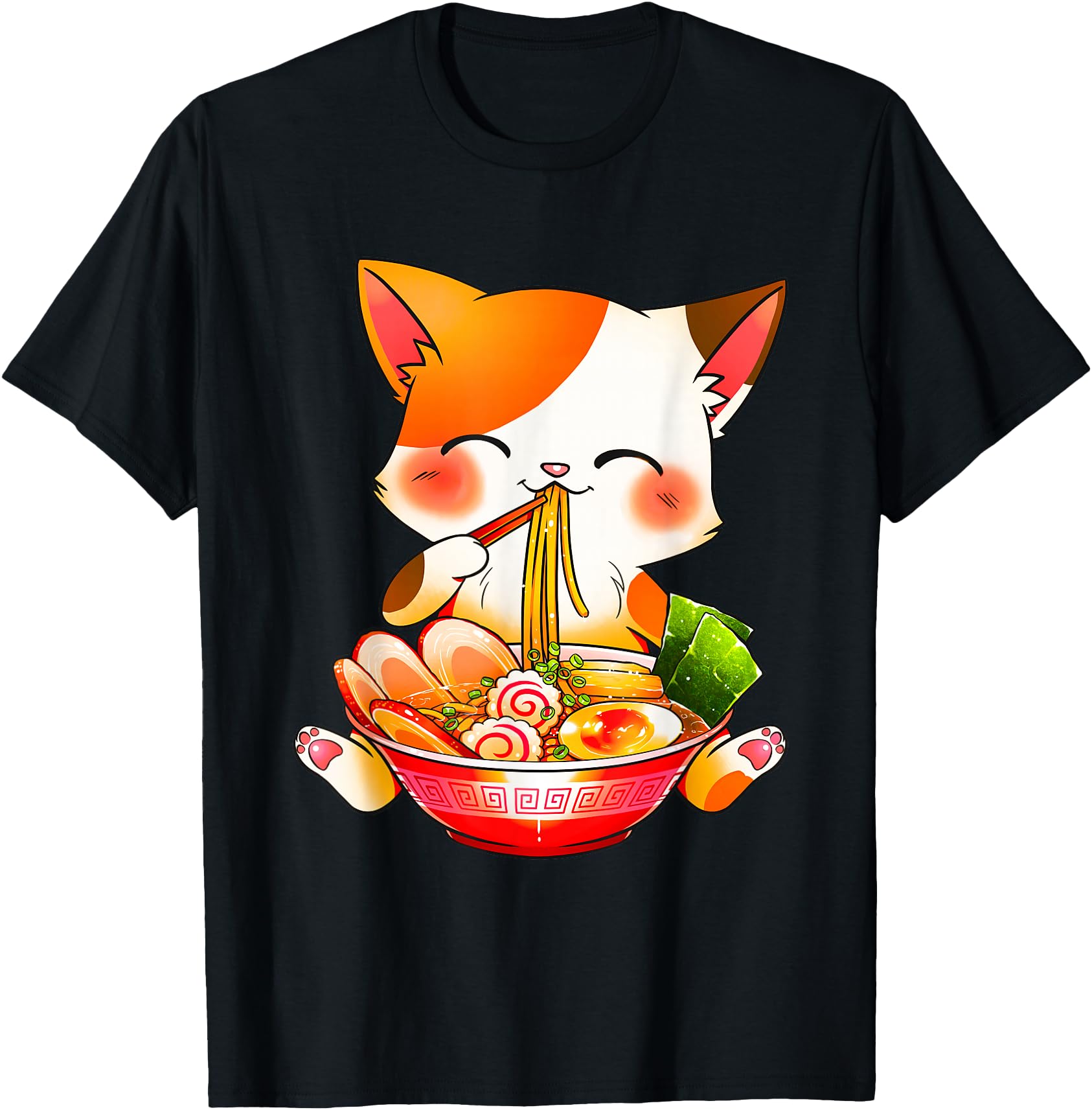 Otaku Lifestyle Threads Shirt Co. Ramen Cat Anime Kawaii Japanese Merch Women Girls