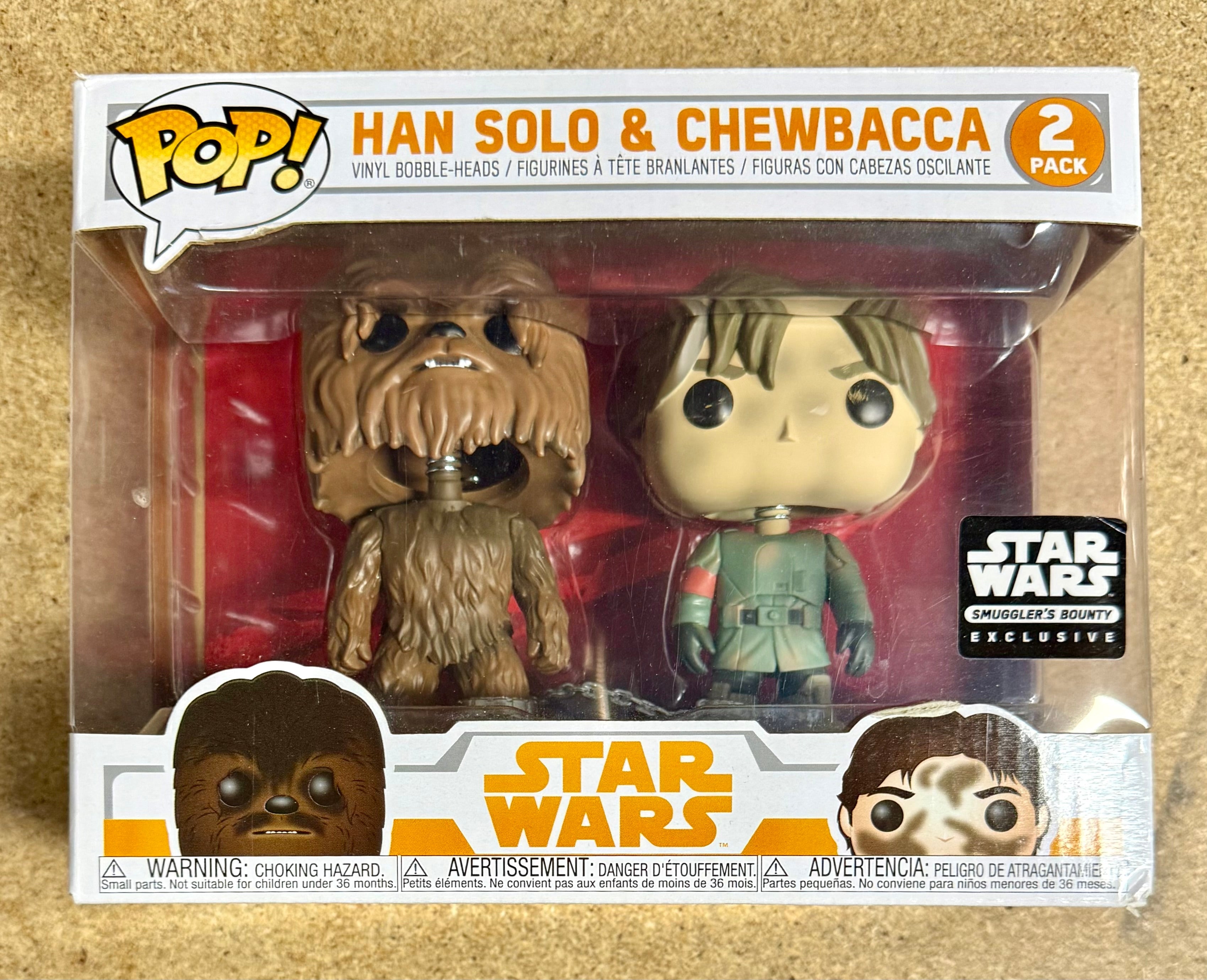 Funko Pop! Han Solo & Chewbacca Chained 2-Pack Star Wars 2018 Vaulted Exclusive