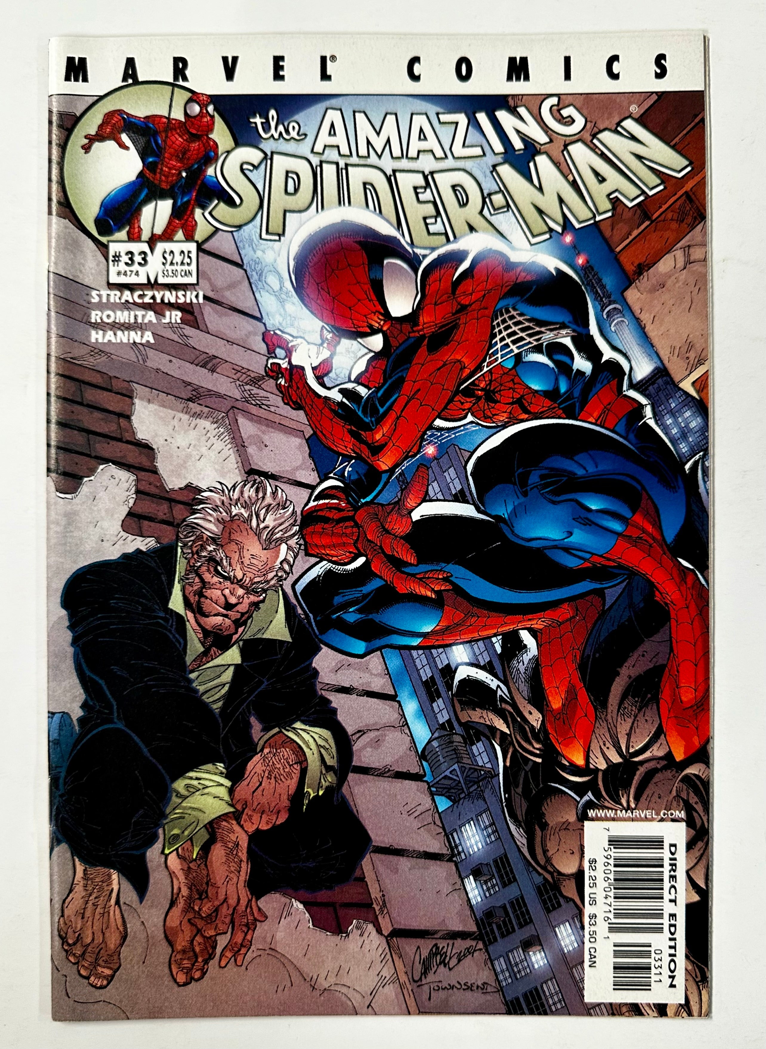 Amazing Spider-Man #474 Vol .2 #33 J Scott Campbell Marvel Comics