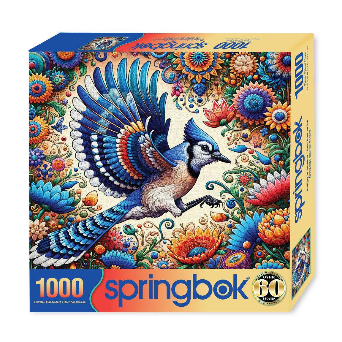 Blue Jay in Summer 1000 Piece Jigsaw Puzzle Springbok