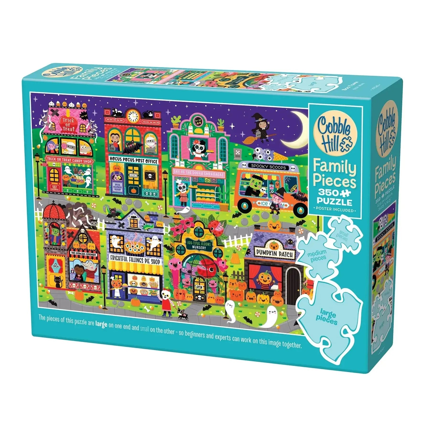 Boo Town 350 Piece Family Jigsaw Puzzle Cobble Hill