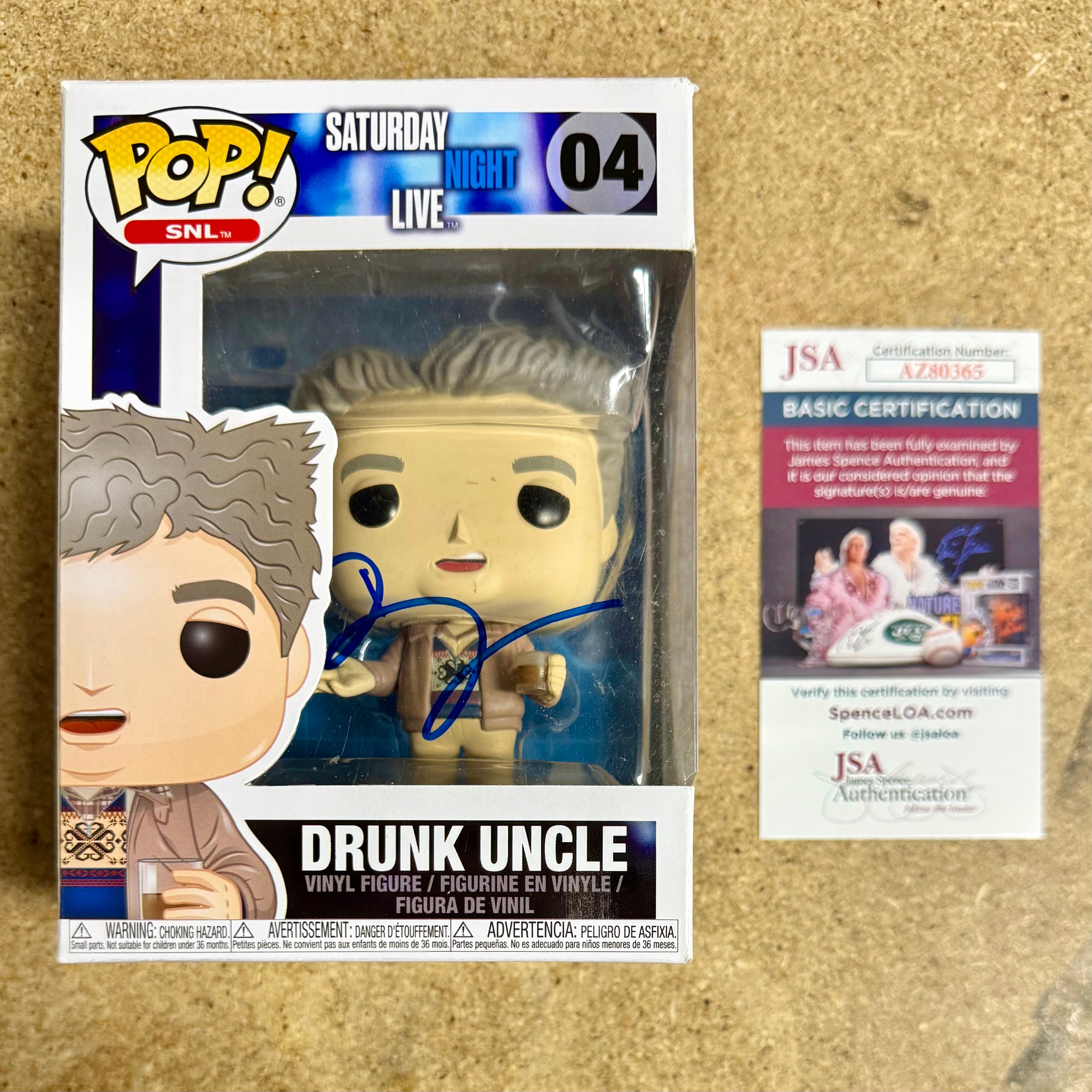 Bobby Moynihan Signed SNL Saturday Night Live Drunk Uncle Funko Pop! #04 JSA COA
