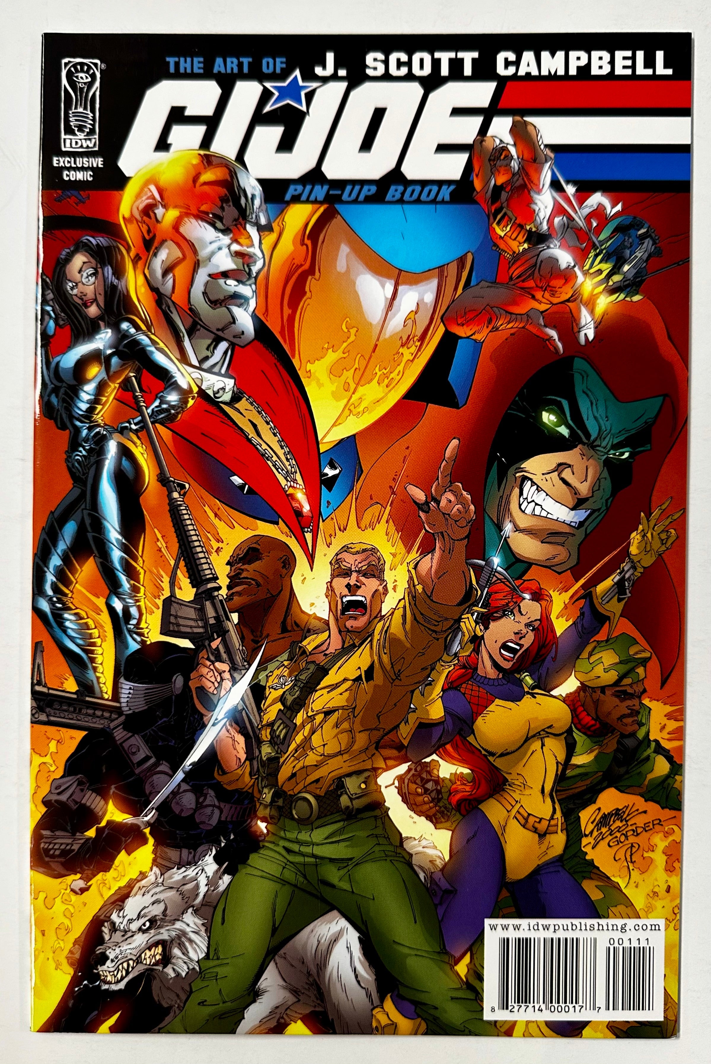 GI Joe 2008 2011 IDW #1 Art of J Scott Campbell 1:50 Pin-Up Variant