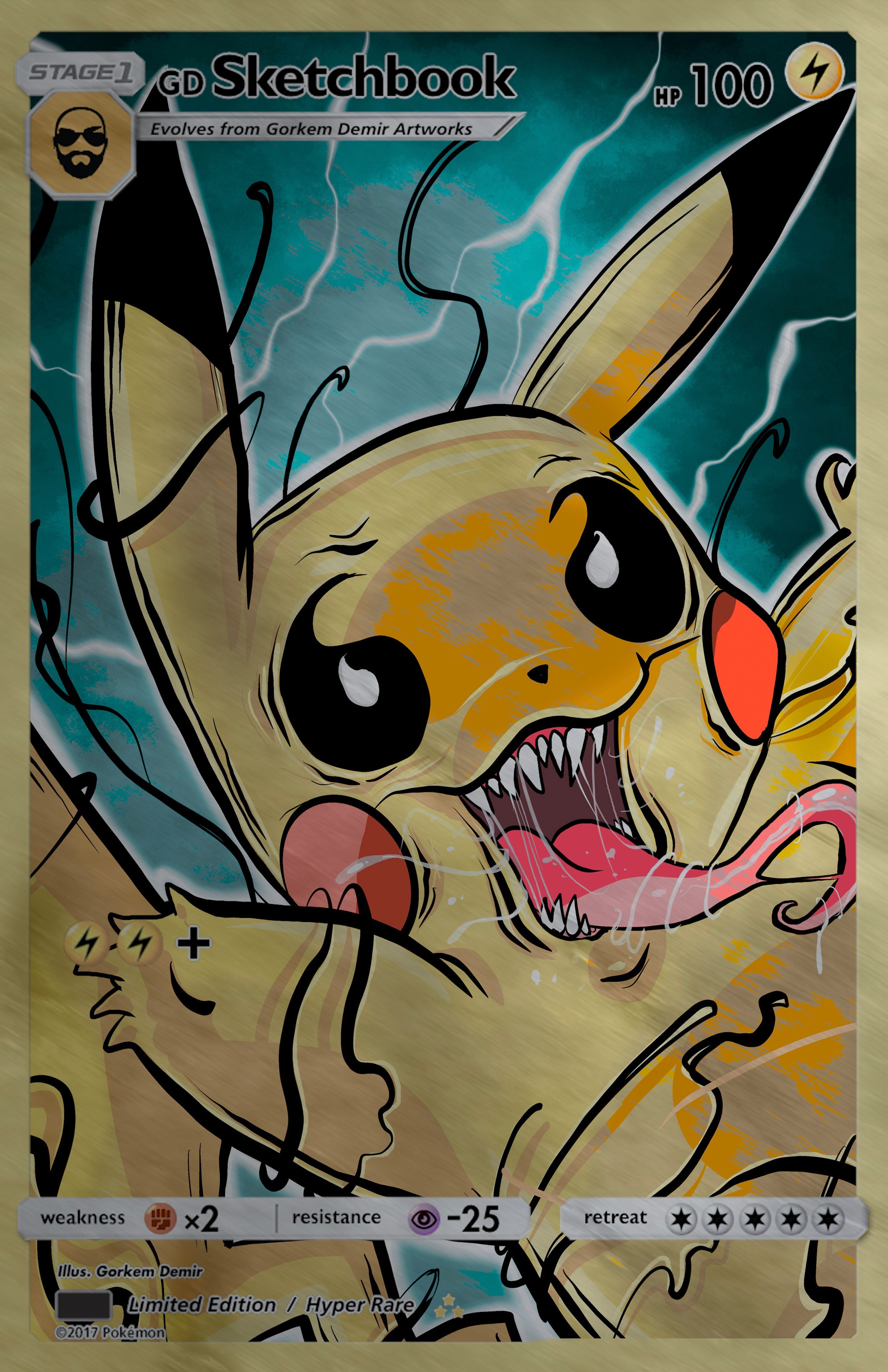 GORKEM DEMIR SKETCHBOOK - PIKAMIZED METAL VARIANT NYCC 2025 EXCLUSIVE