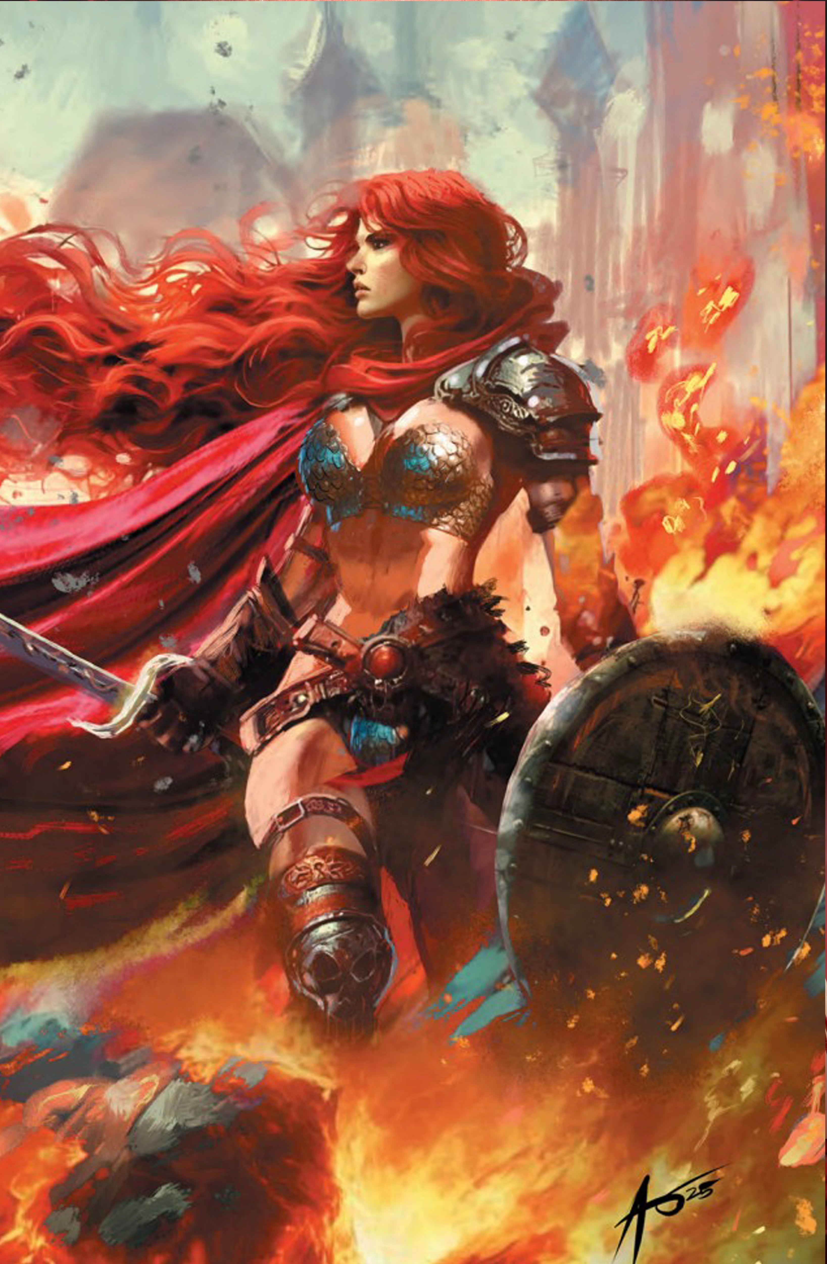 RED SONJA NOIR #1 - RUDY AO WRAPAROUND COVER A HEROESCON 2025 EXCLUSIVE
