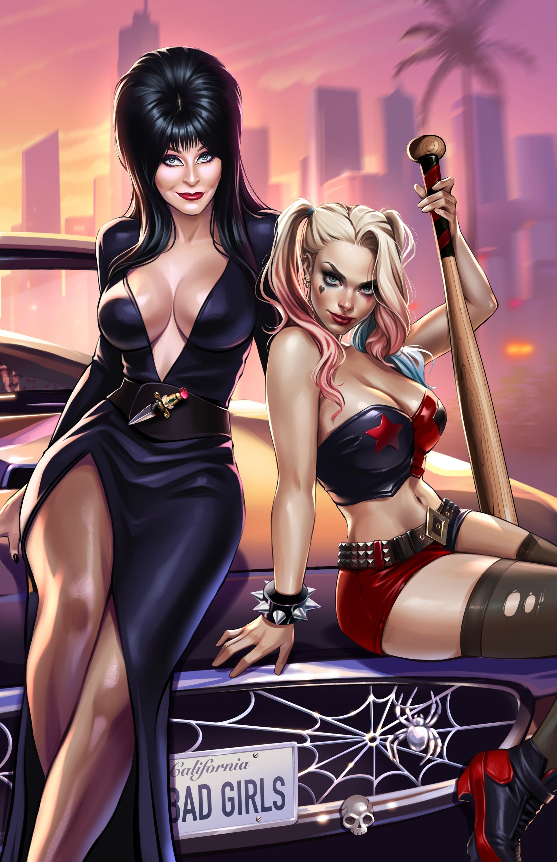 HARLEY QUINN X ELVIRA #1 - KATYA SINYUKHINA COVER A NYCC 2025 EXCLUSIVE