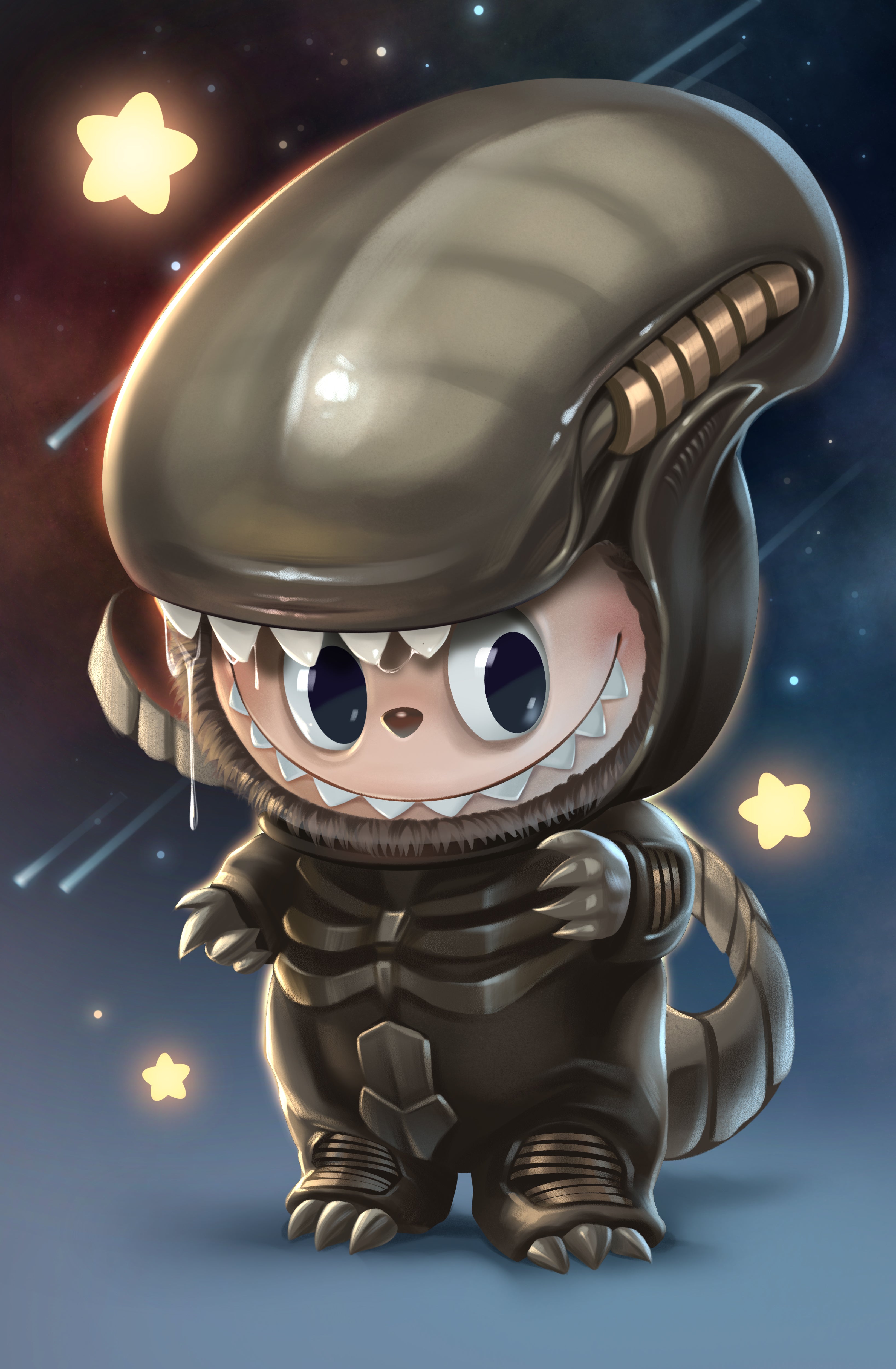 FAME: KASING LUNG SPACE MONSTER (Creator of the Labubu) - KATYA SINYUKHINA FANEXPO DALLAS 2025 EXCLUSIVE