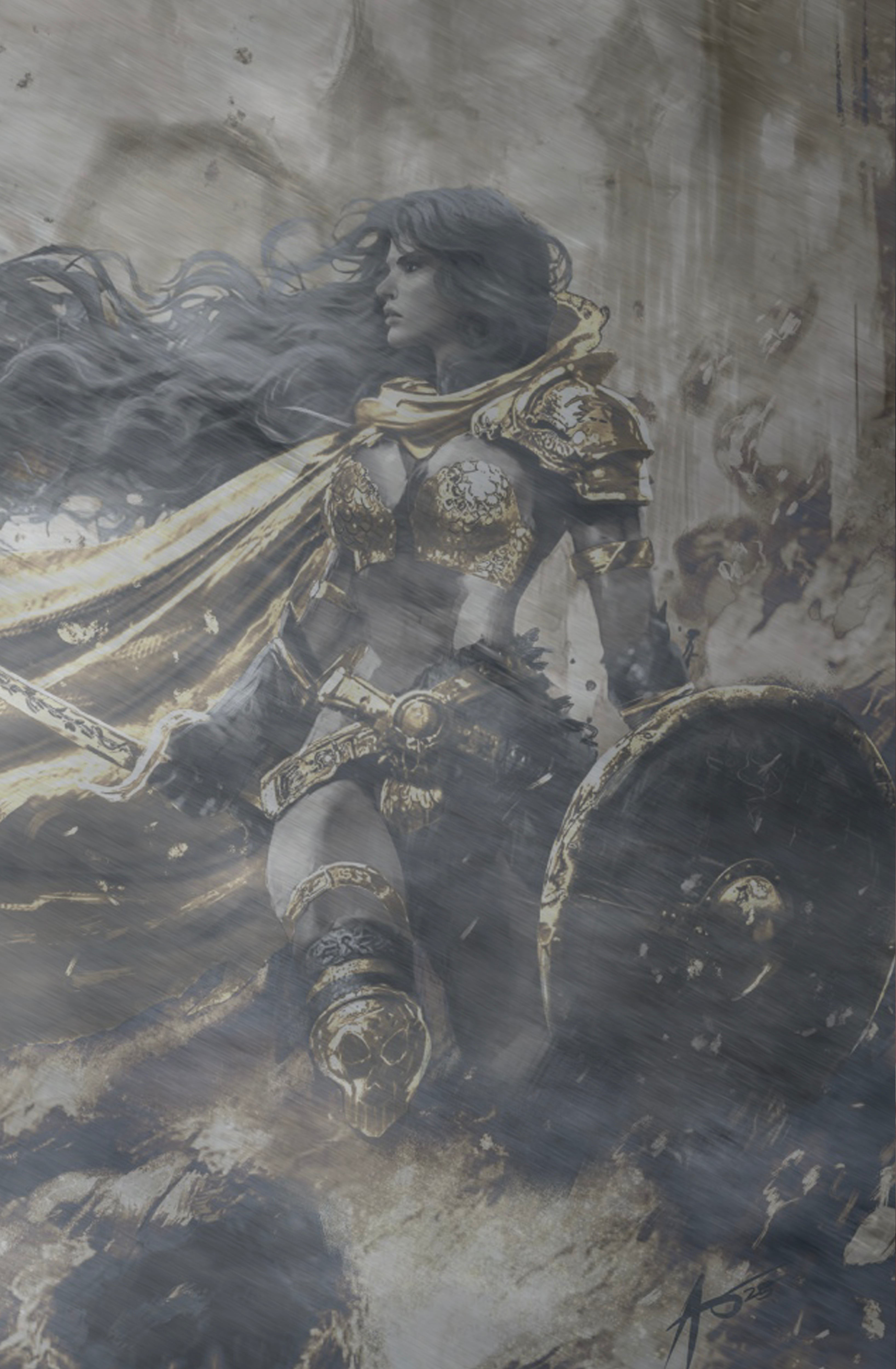 RED SONJA NOIR #1 - RUDY AO WRAPAROUND COVER B METAL HEROESCON 2025 EXCLUSIVE