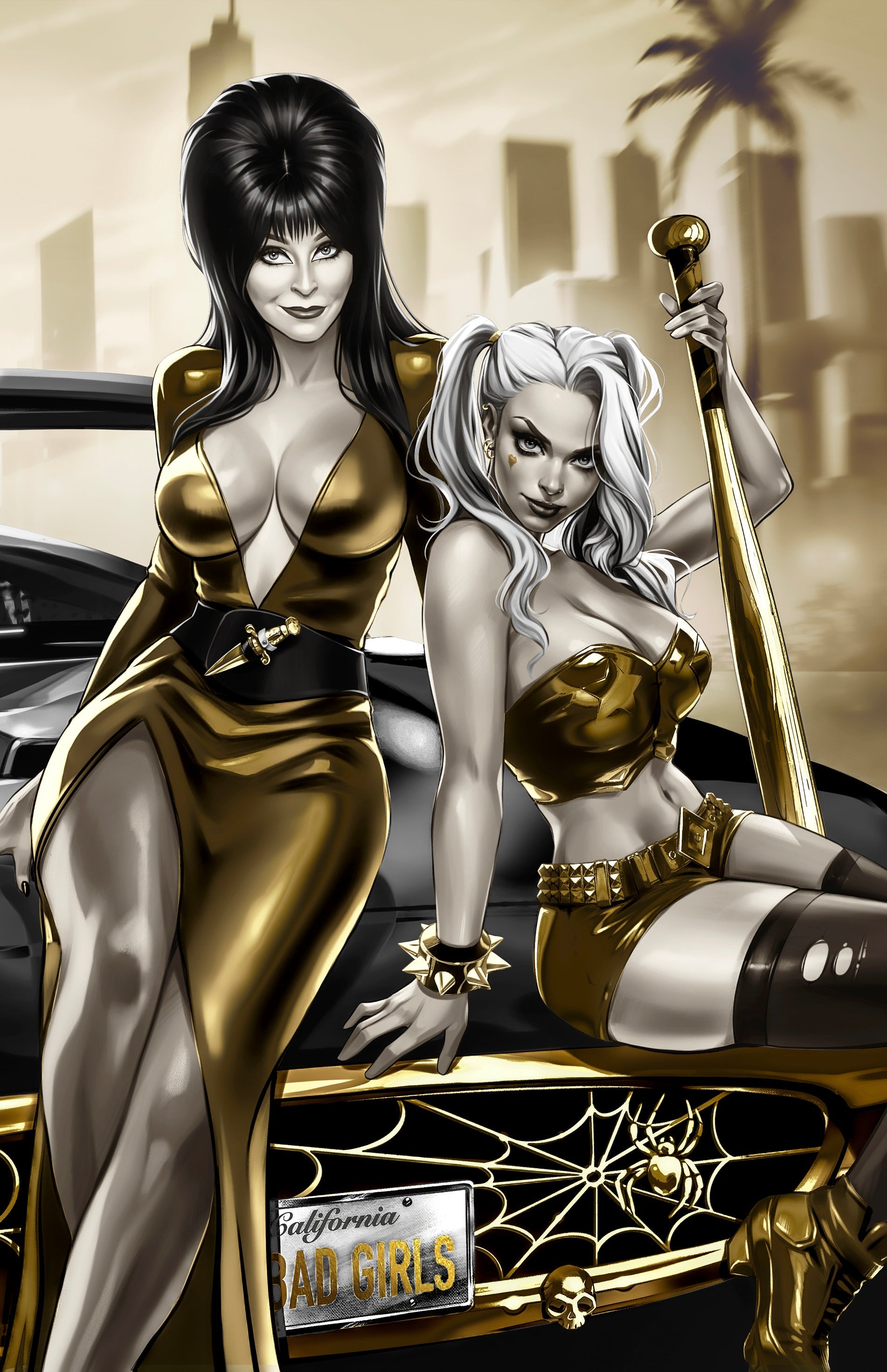 HARLEY QUINN X ELVIRA #1 - KATYA SINYUKHINA COVER B NYCC 2025 EXCLUSIVE