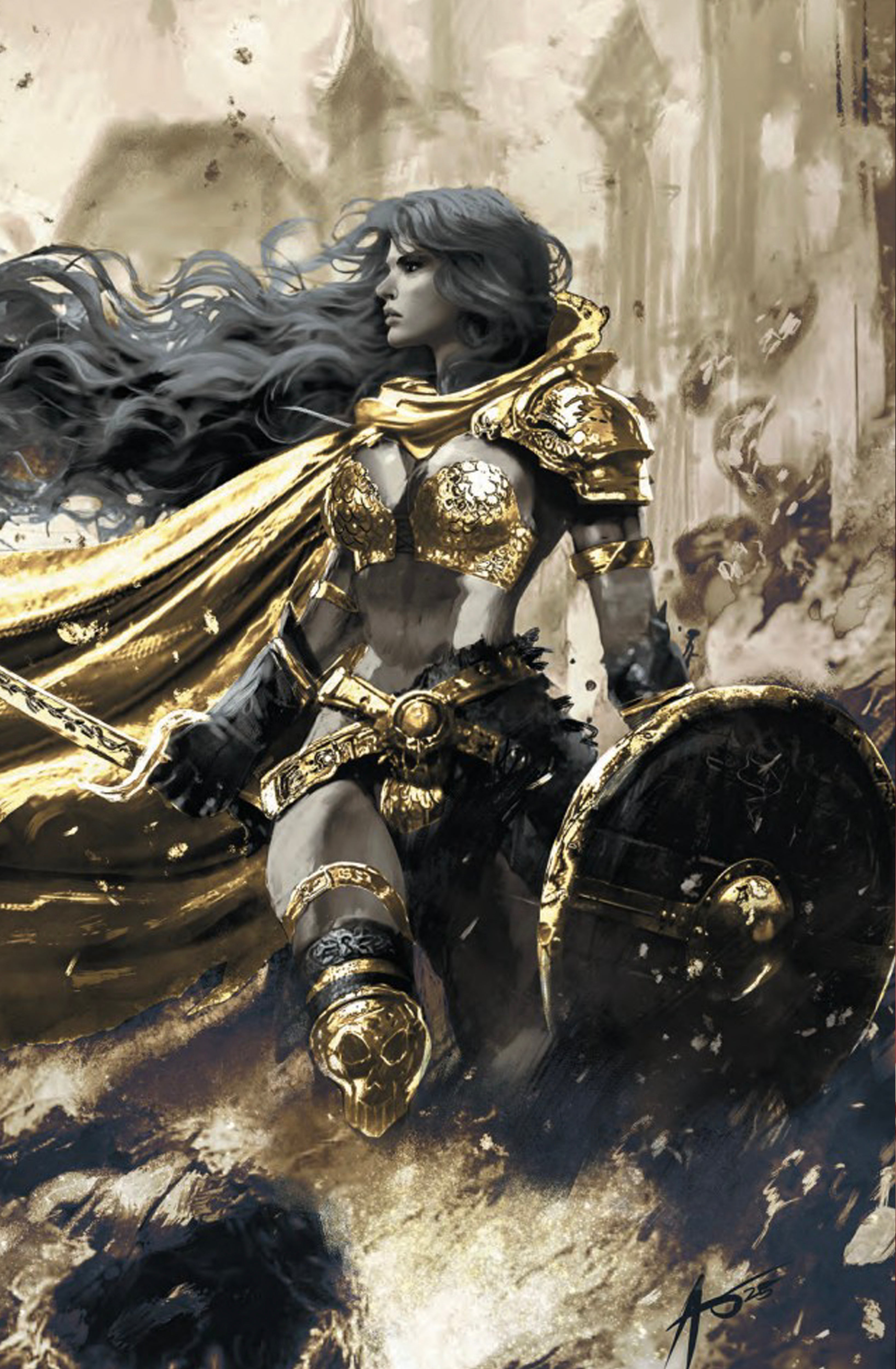 RED SONJA NOIR #1 - RUDY AO WRAPAROUND COVER B HEROESCON 2025 EXCLUSIVE