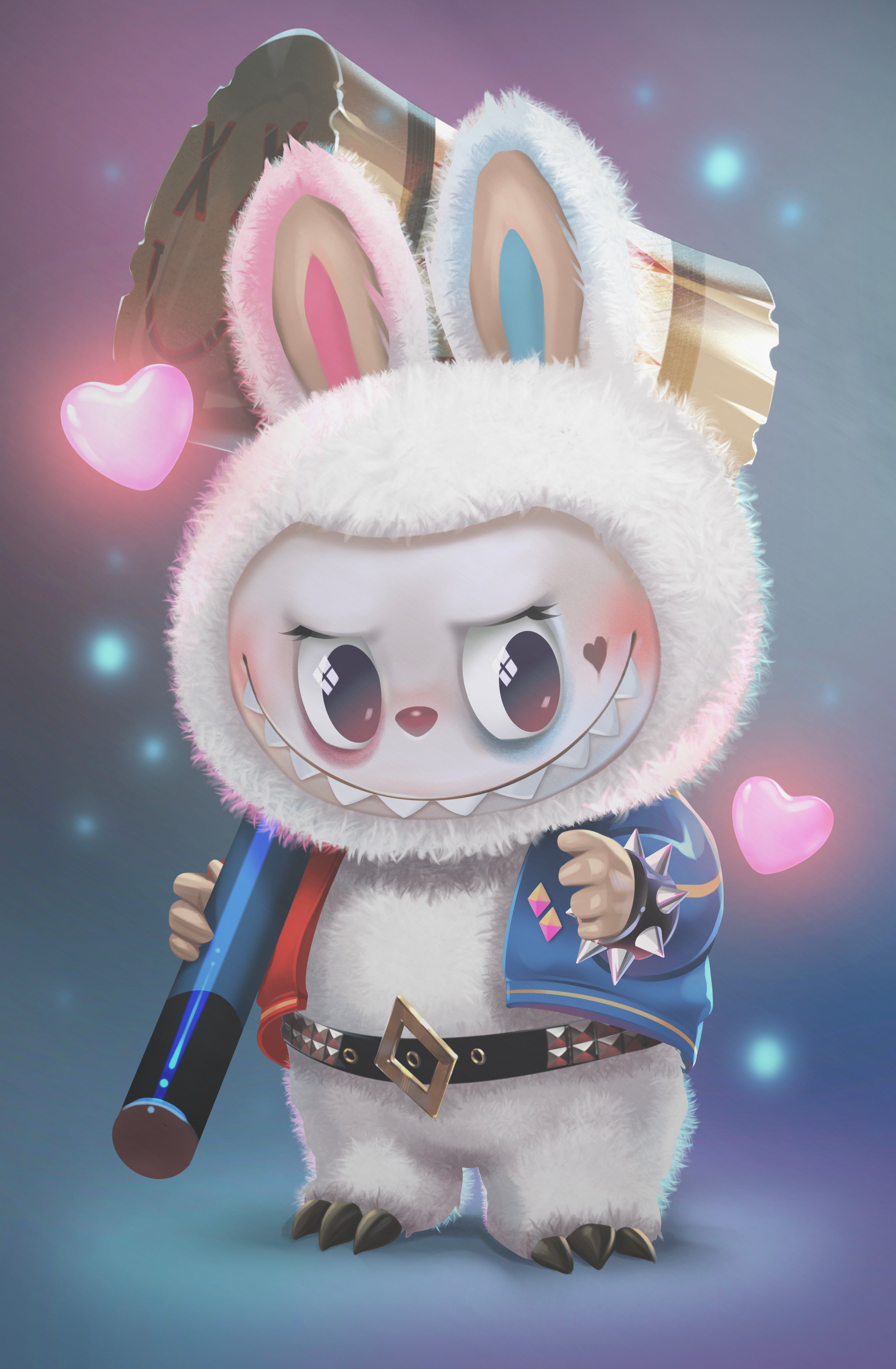 FAME: KASING LUNG TROUBLEMAKER MONSTER (Creator of the Labubu) - KATYA SINYUKHINA FOIL FANEXPO DALLAS 2025 EXCLUSIVE