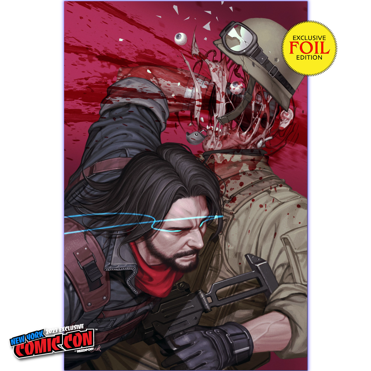 [FOIL] BRZRKR PEN & INK #1 (MR) INHYUK LEE (616) EXCLUSIVE NYCC VIRGIN VAR (10/25/2023)