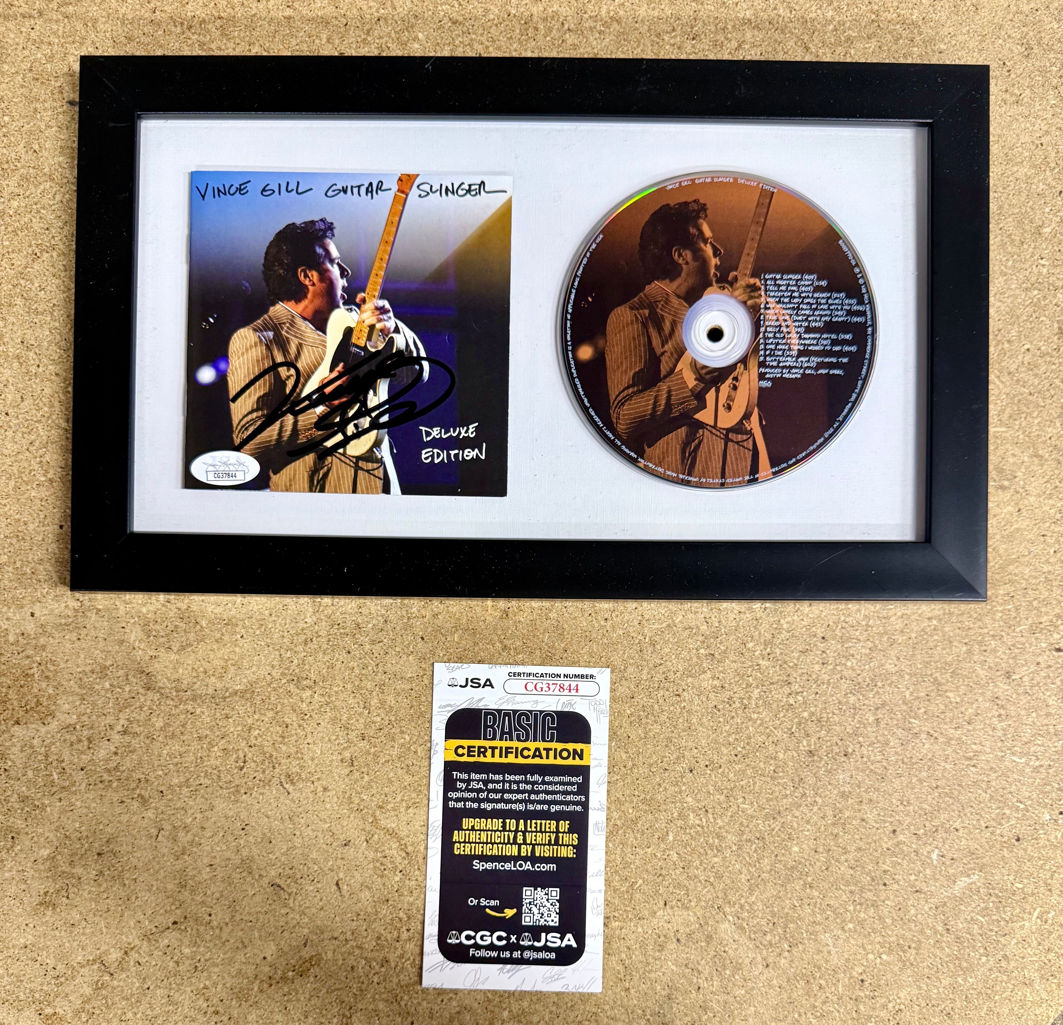 Musician Vince Gill Signed “Guitar Slinger” (2011) CD Booklet JSA COA