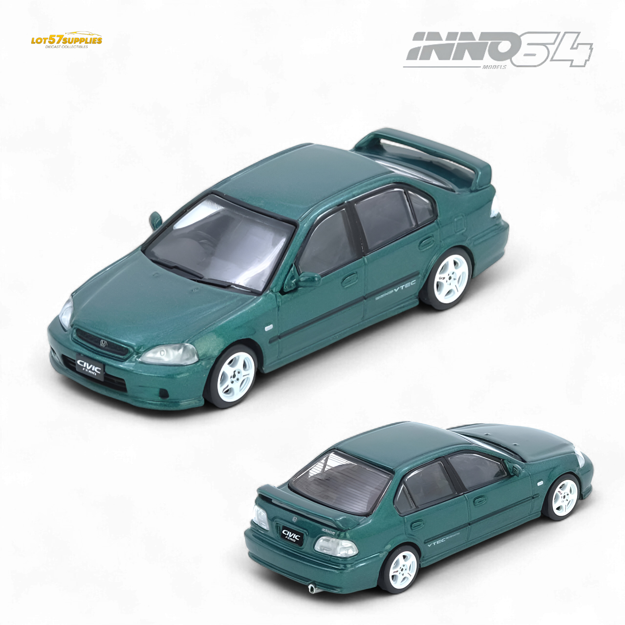 (Pre-Order) Inno64 Honda Civic Ferio Si EK - Green 1:64