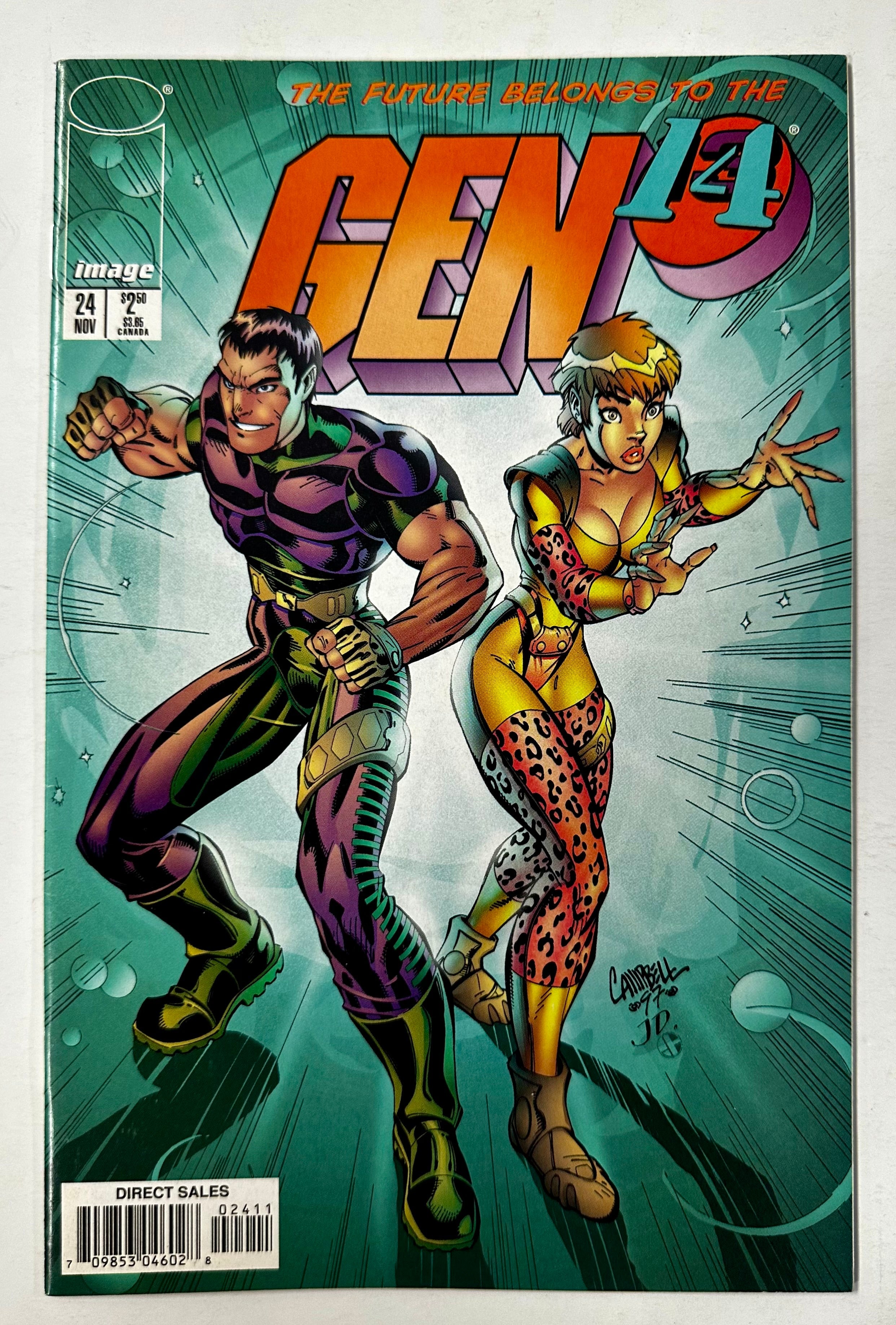 Gen 13 14 #24 Image Comics J. Scott Campbell 1997 First Print Cover A
