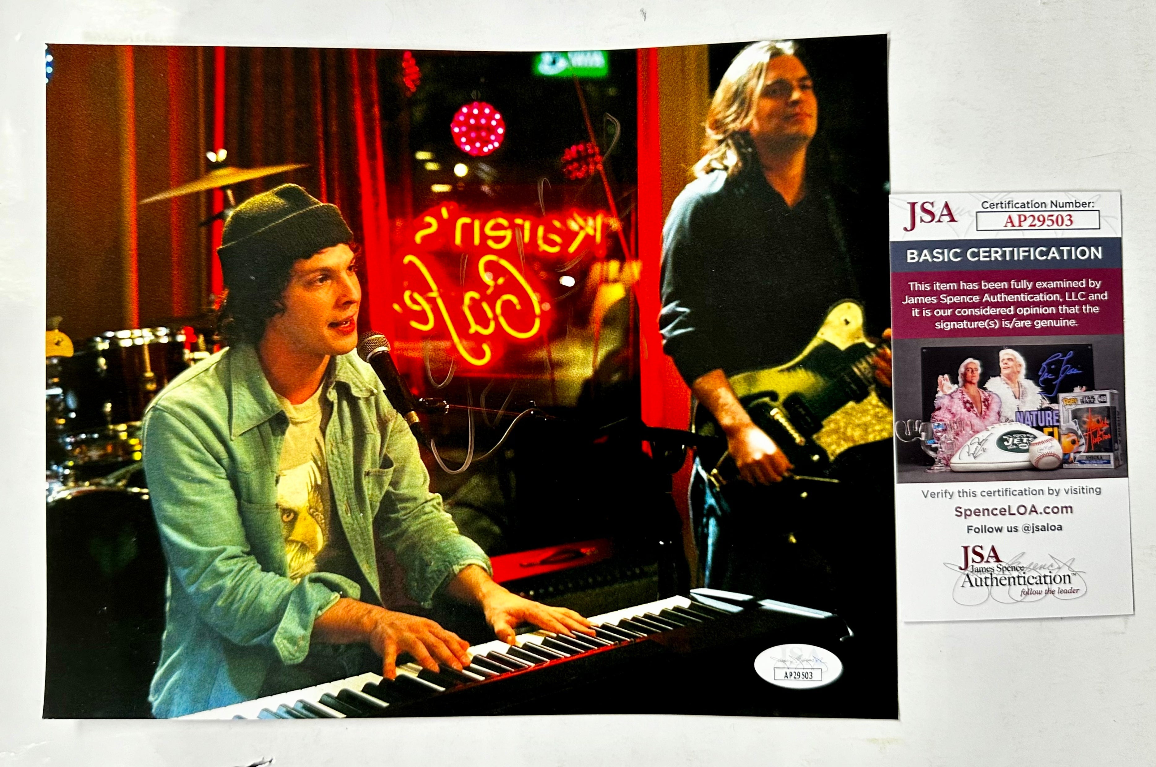 Musician Gavin DeGraw Signed One Tree Hill 8x10 Photo With JSA COA