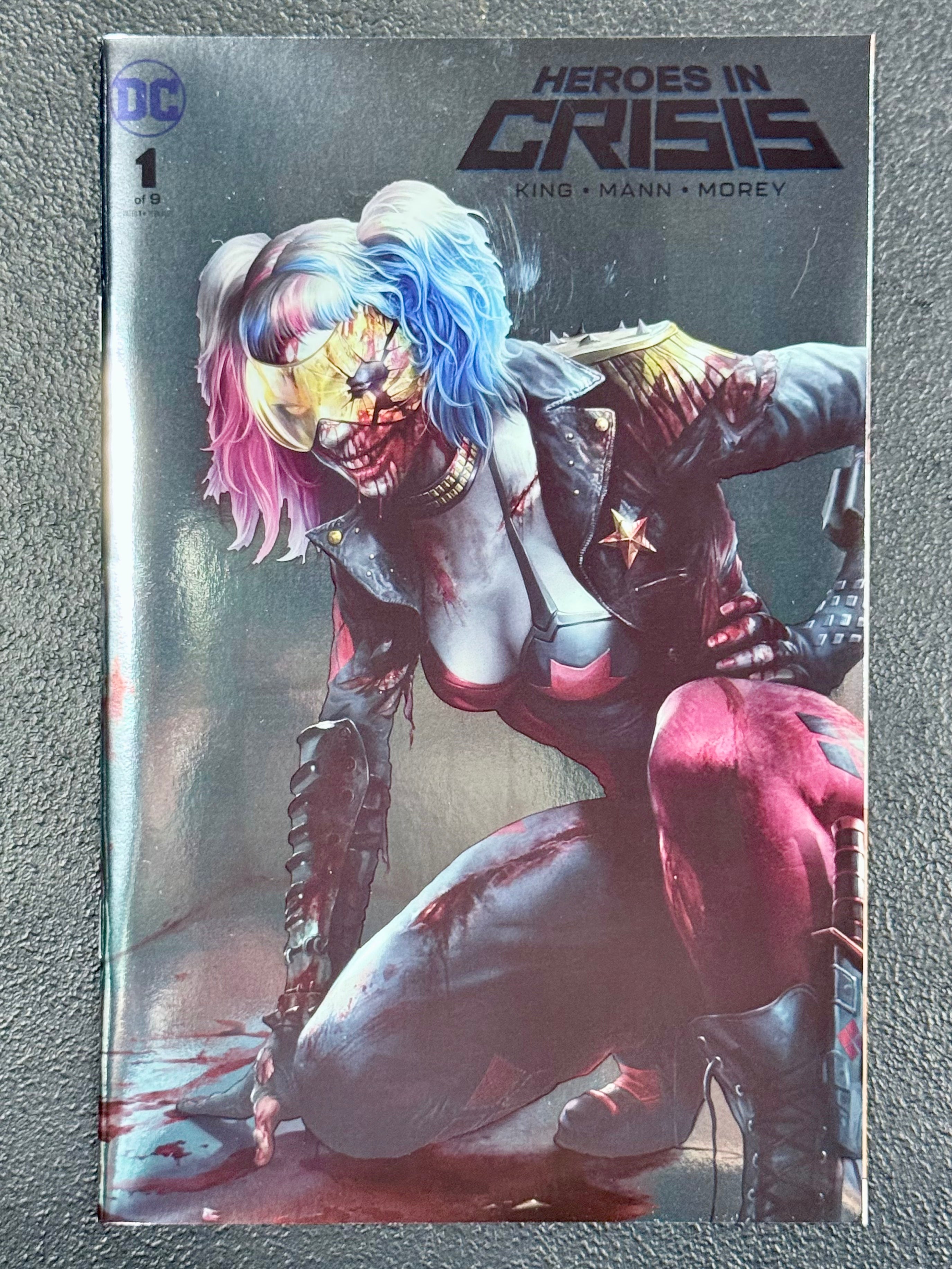 Heroes In Crisis #1 Silver FOIL Francesco Mattina NYCC 2018 Variant