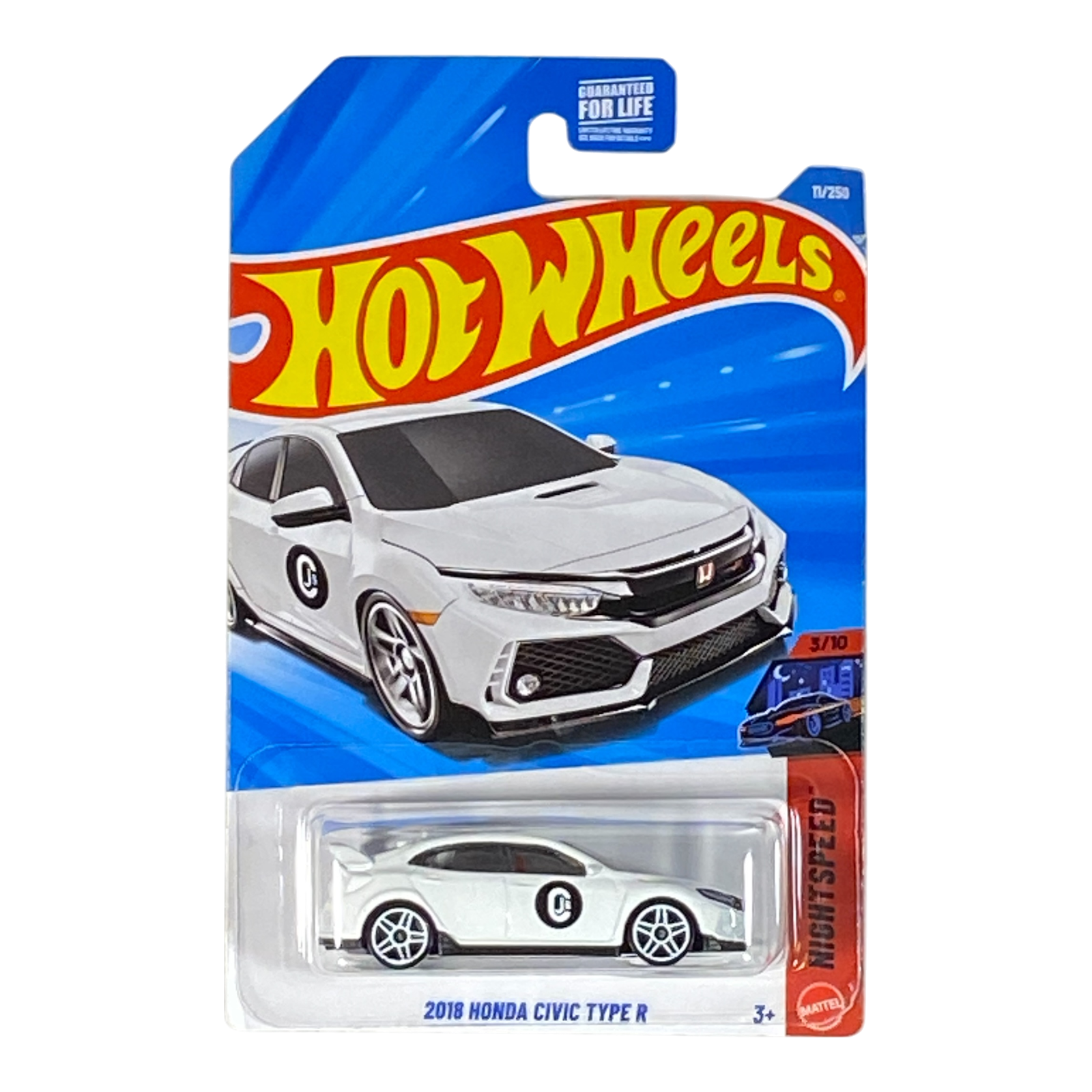 Hot Wheels 2018 Honda Civic Type R - Nightspeed Series 3/10