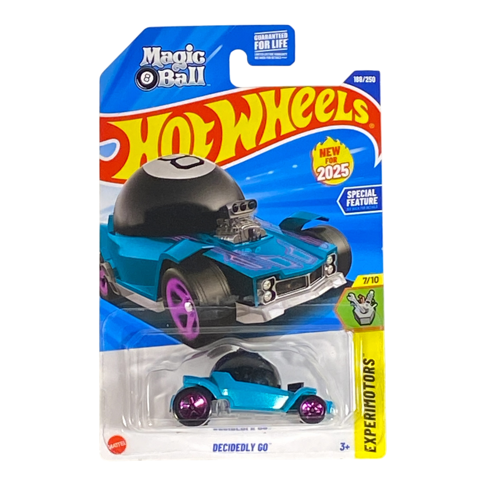 Hot Wheels Decidedly Go / Magic 8 Ball (Teal) - Experimotors Series 7/10