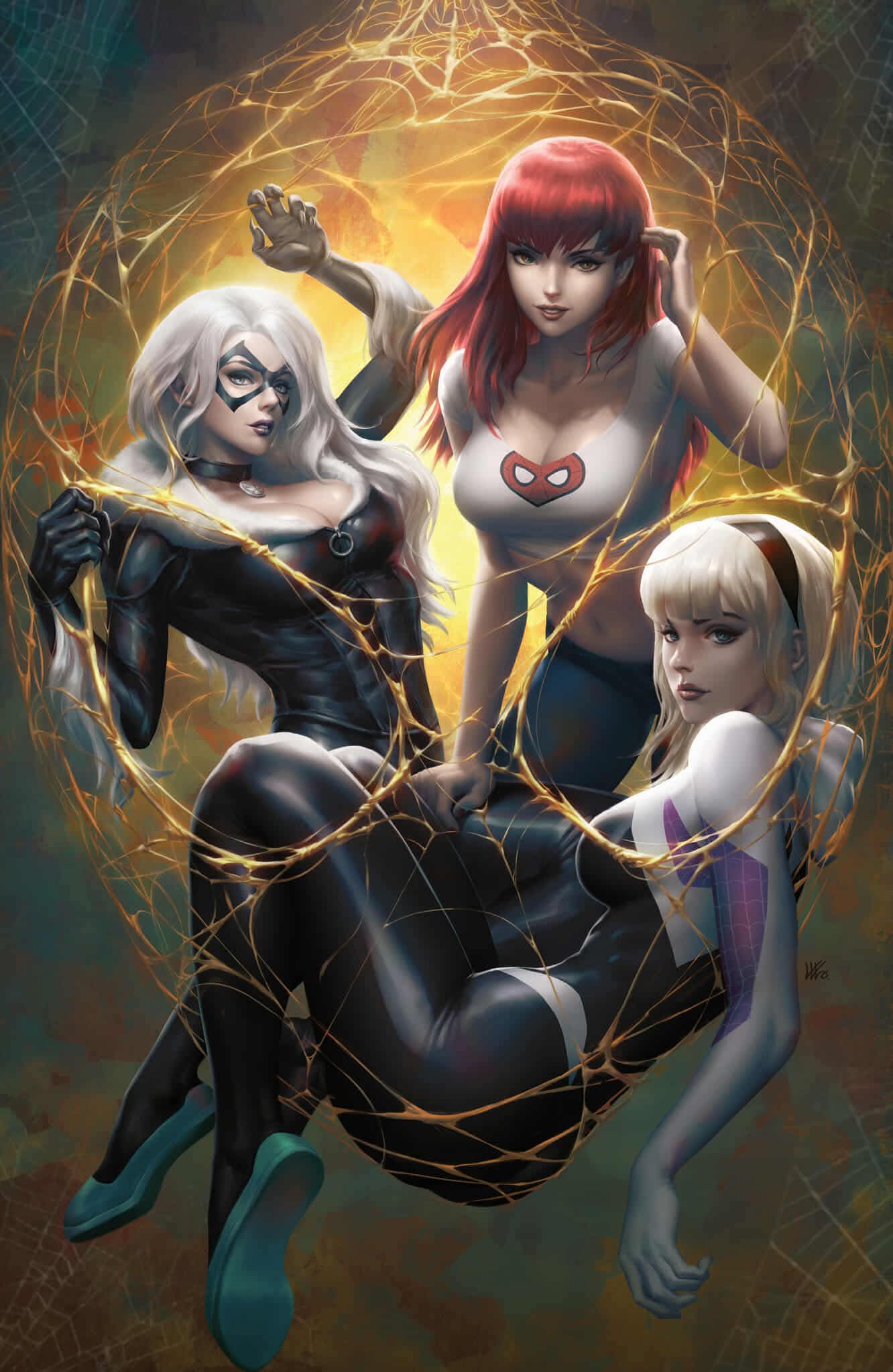 NYCC SPECIAL GOLD WEB AMAZING SPIDER-MAN #13 Exclusive Kendrick Lim