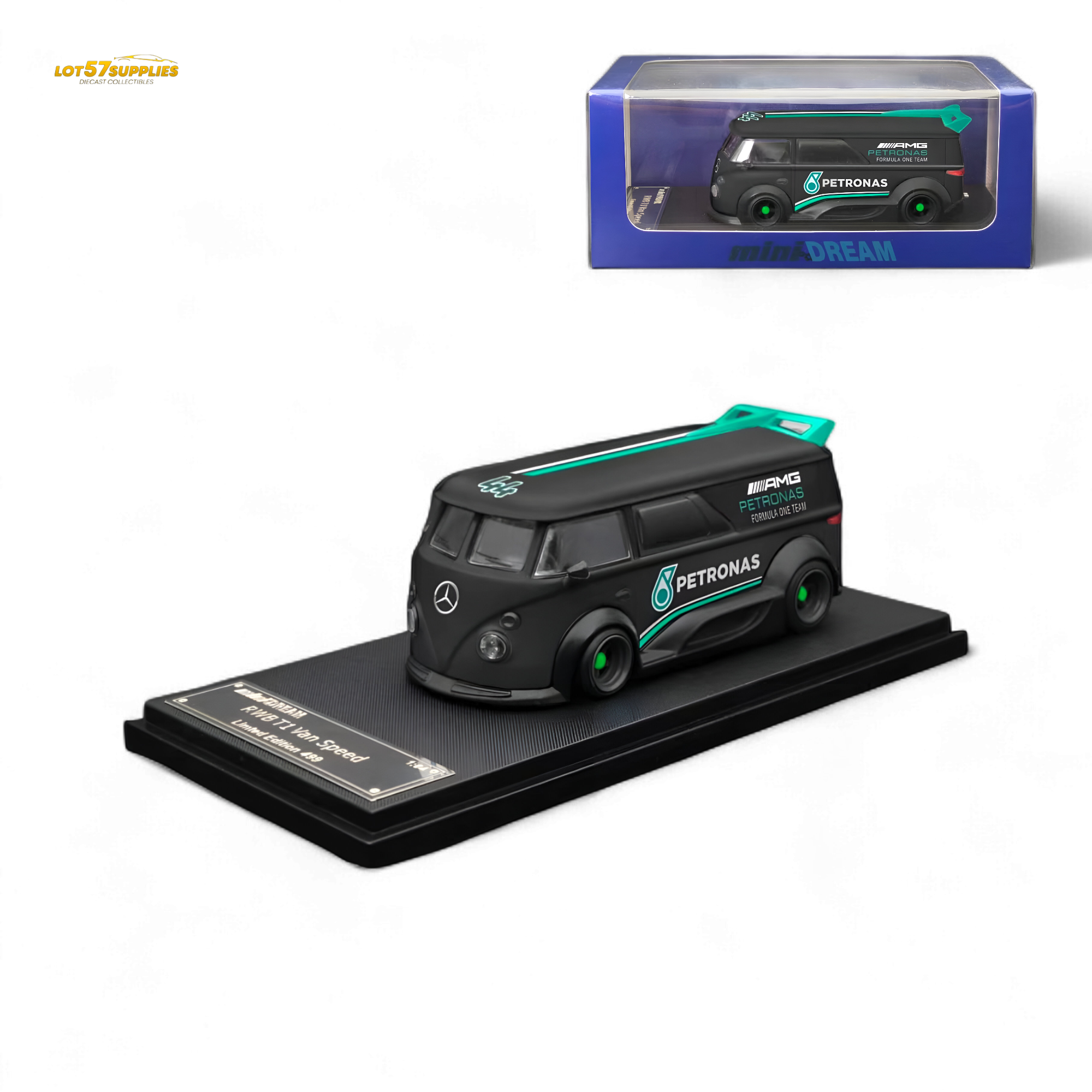 Mini Dream Volkswagen T1 RWB Van#44 in Petronas Livery 1:64