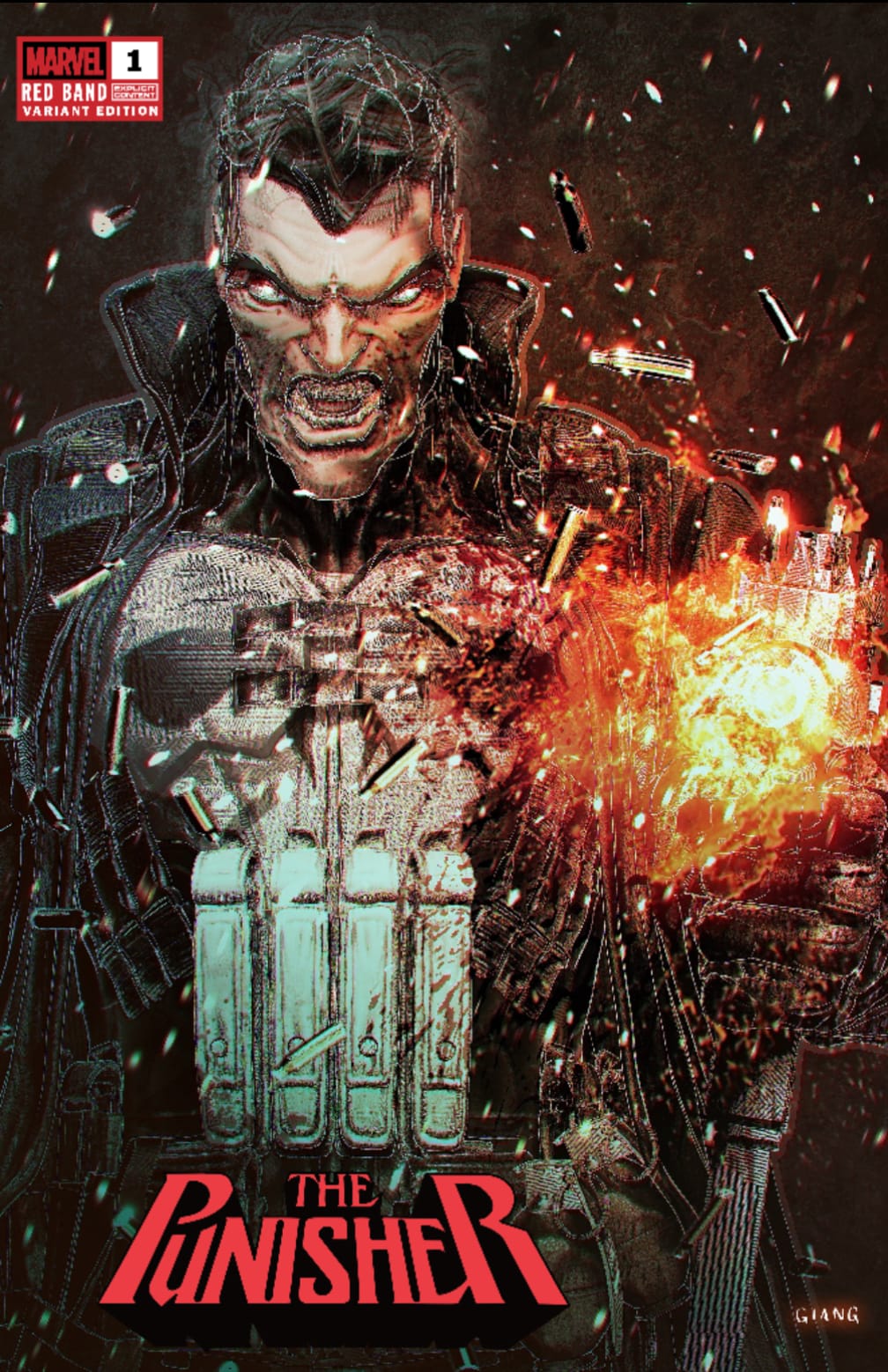 PUNISHER RED BAND #1 - JOHN GIANG TRADE VARIANT FANEXPO NEW ORLEANS EXCLUSIVE
