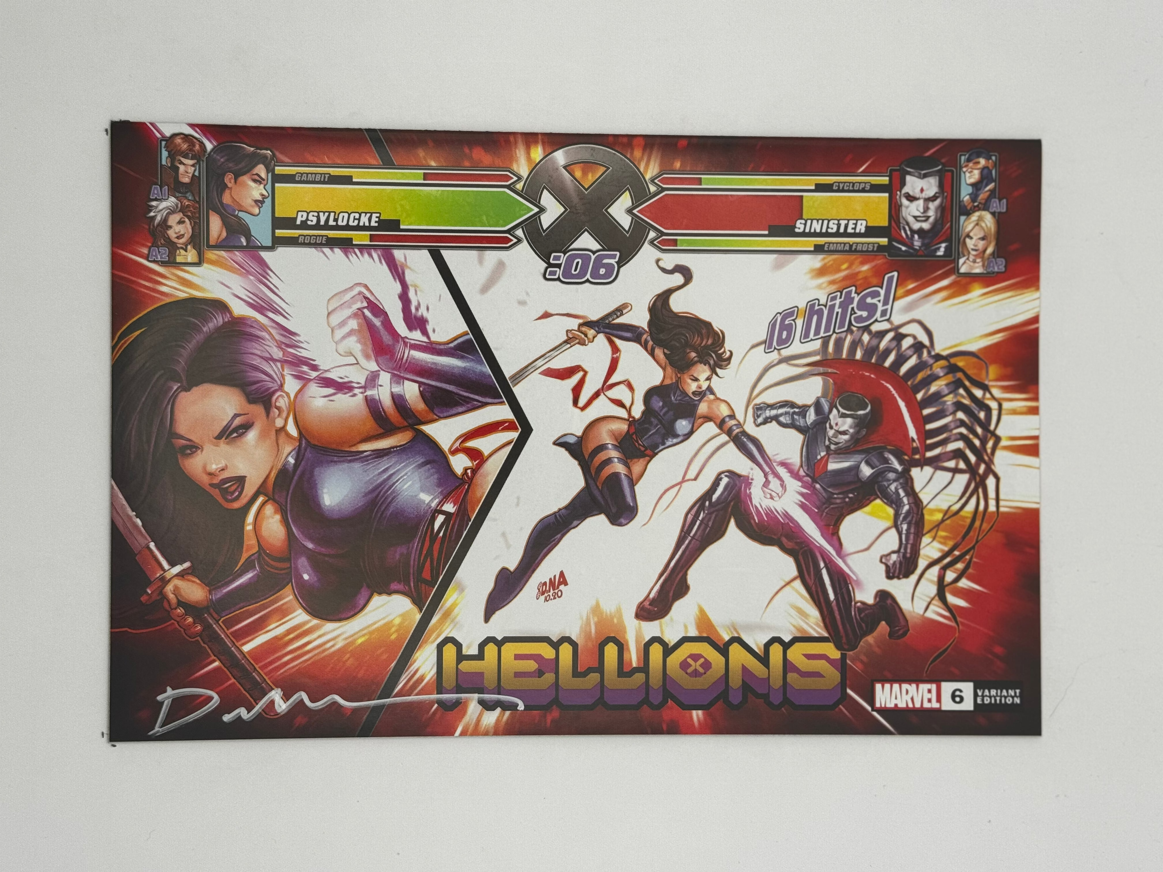 [SIGNED by David Nakayama] HELLIONS #6 UNKNOWN COMICS DAVID NAKAYAMA EXCLUSIVE VAR XOS (11/30/2022)