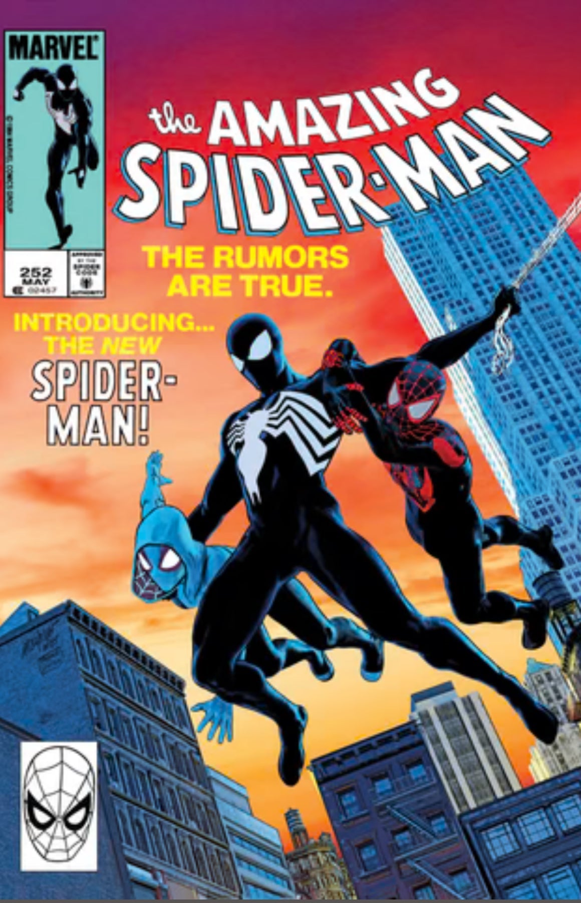AMAZING SPIDER-MAN #252 FACSIMILE - Mike Mayhew Black Saber Comics Exclusive