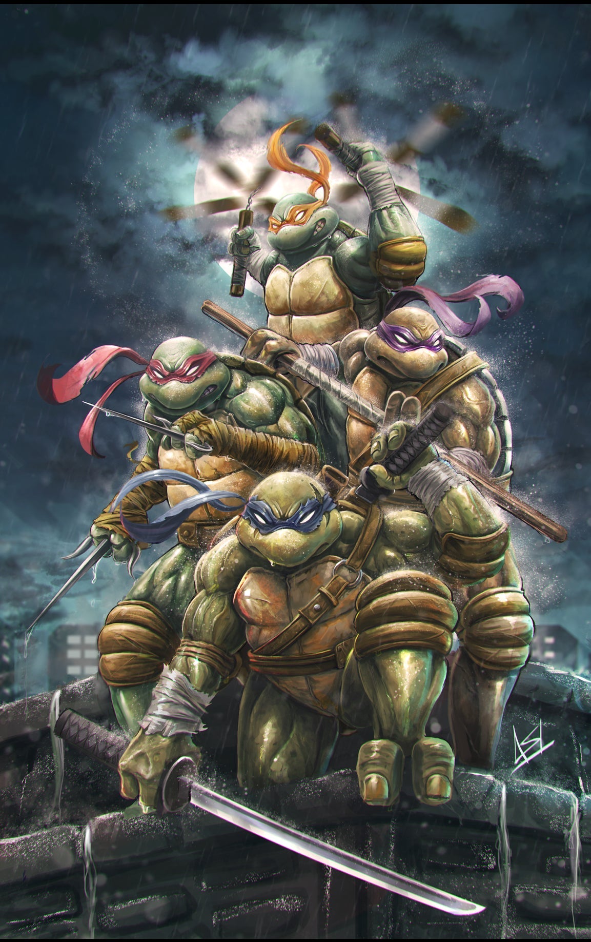 Teenage Mutant Ninja Turtles: Alpha Variant RI  Black Saber Comics Anna Marcano ltd 500