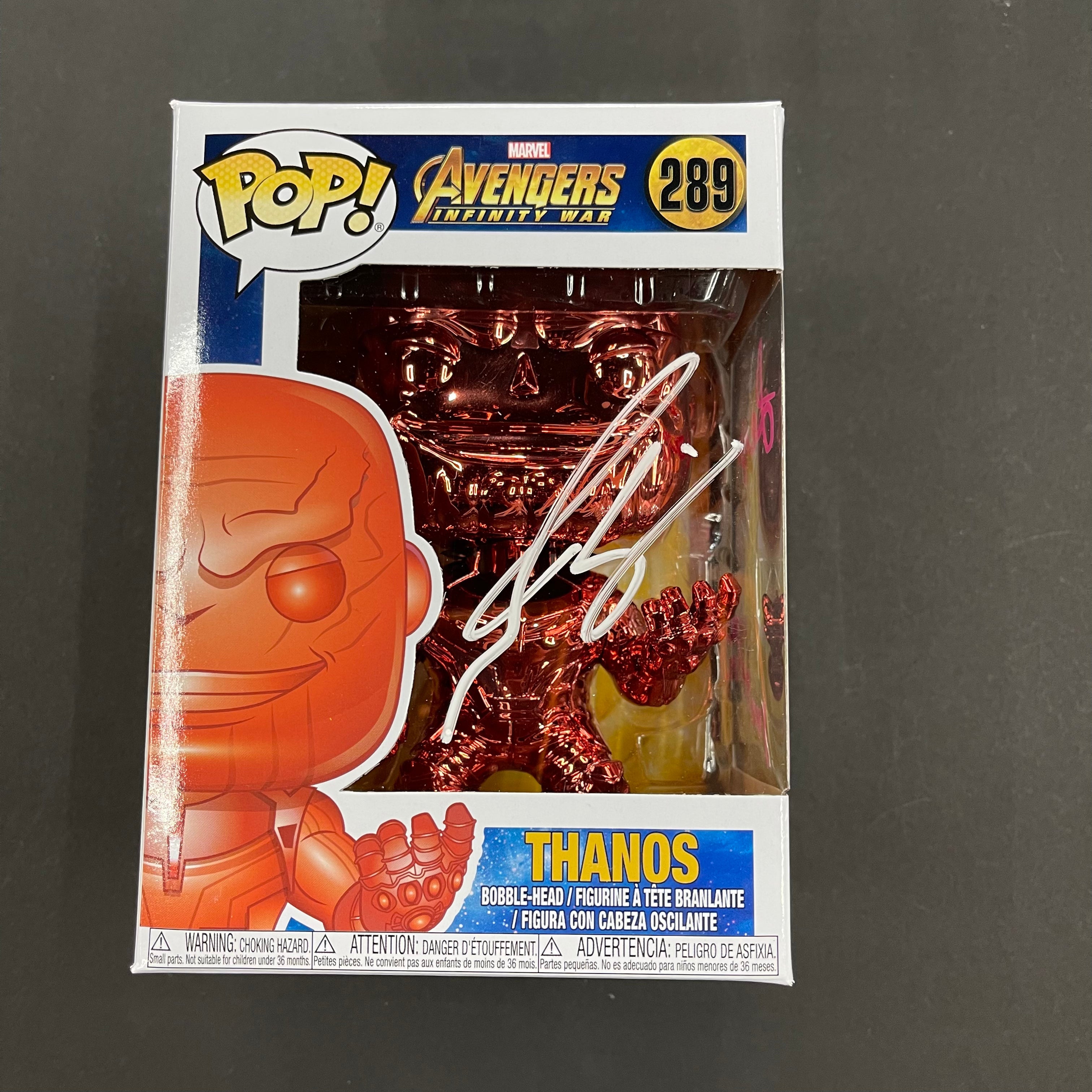 ***Signed*** Thanos #289 Red Chrome Funko Pop! Marvel Avengers Infinity War