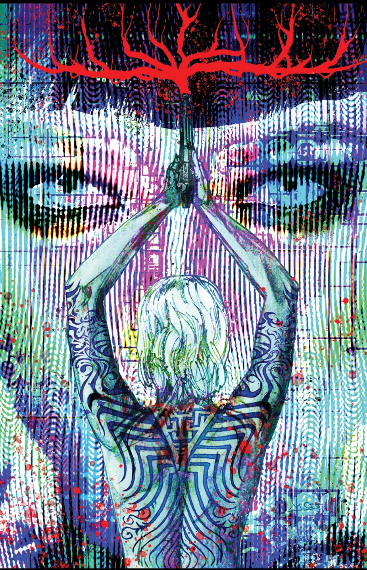 W0RLDTR33 #3  Black Saber Comics Exclusive by Michael Gaydos -ltd 333