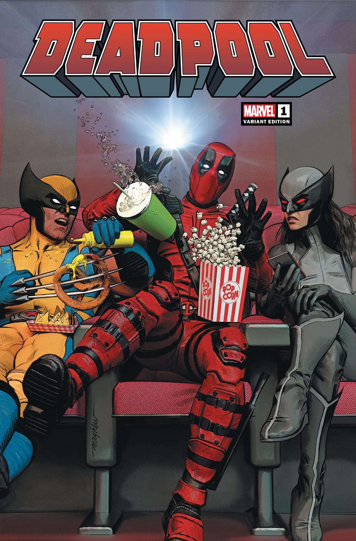 DEADPOOL #1 MIKE MAYHEW Black Saber Comics