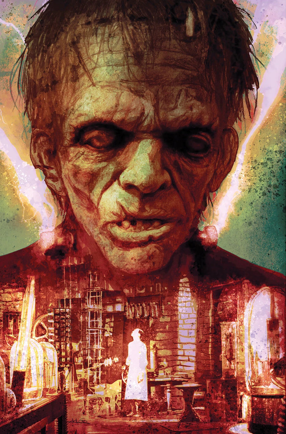 FRANKENSTEIN #1 - MICHAEL GAYDOS Cardstock Black Saber Comics Exclusive