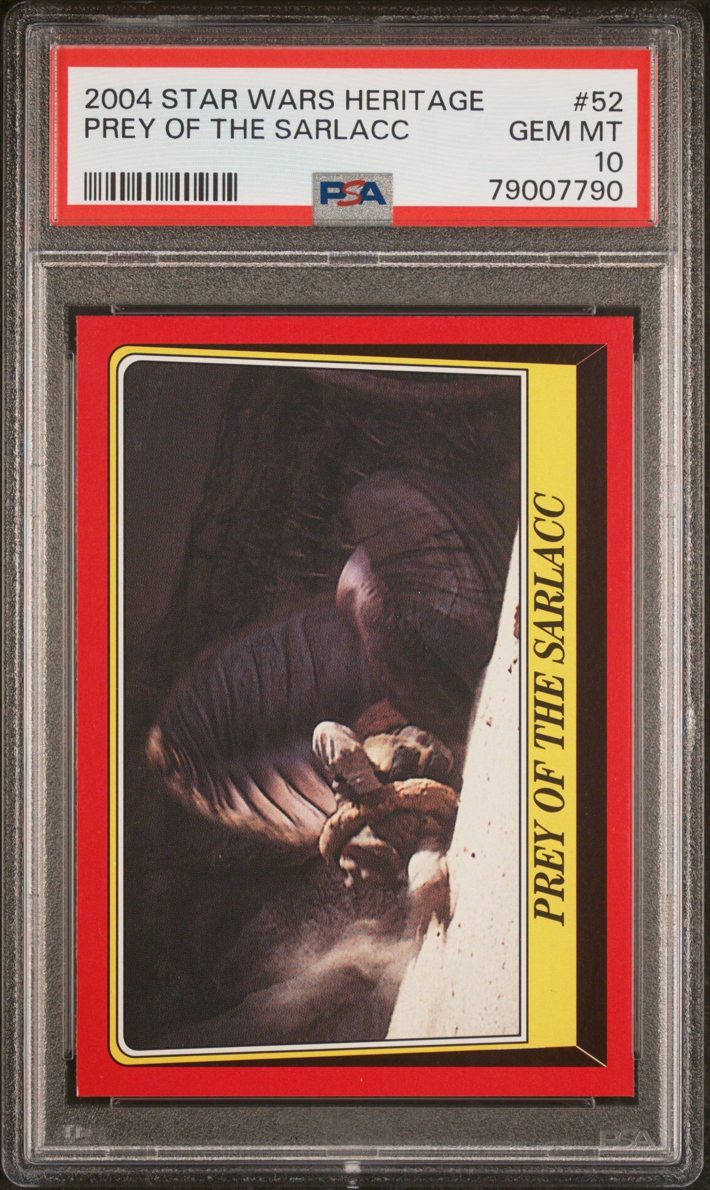 2004 STAR WARS HERITAGE PREY OF THE SARLACC  #52 - PSA 10