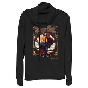 Junior's Marvel Retro Seal Cowl Neck