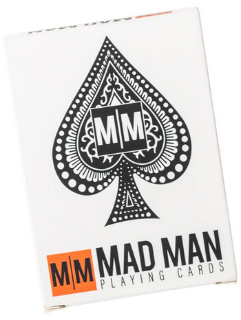 Mad Man Playing Cards: White Edition