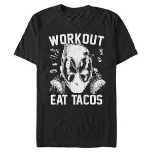 Men's Marvel Workout Eat Tacos T-Shirt