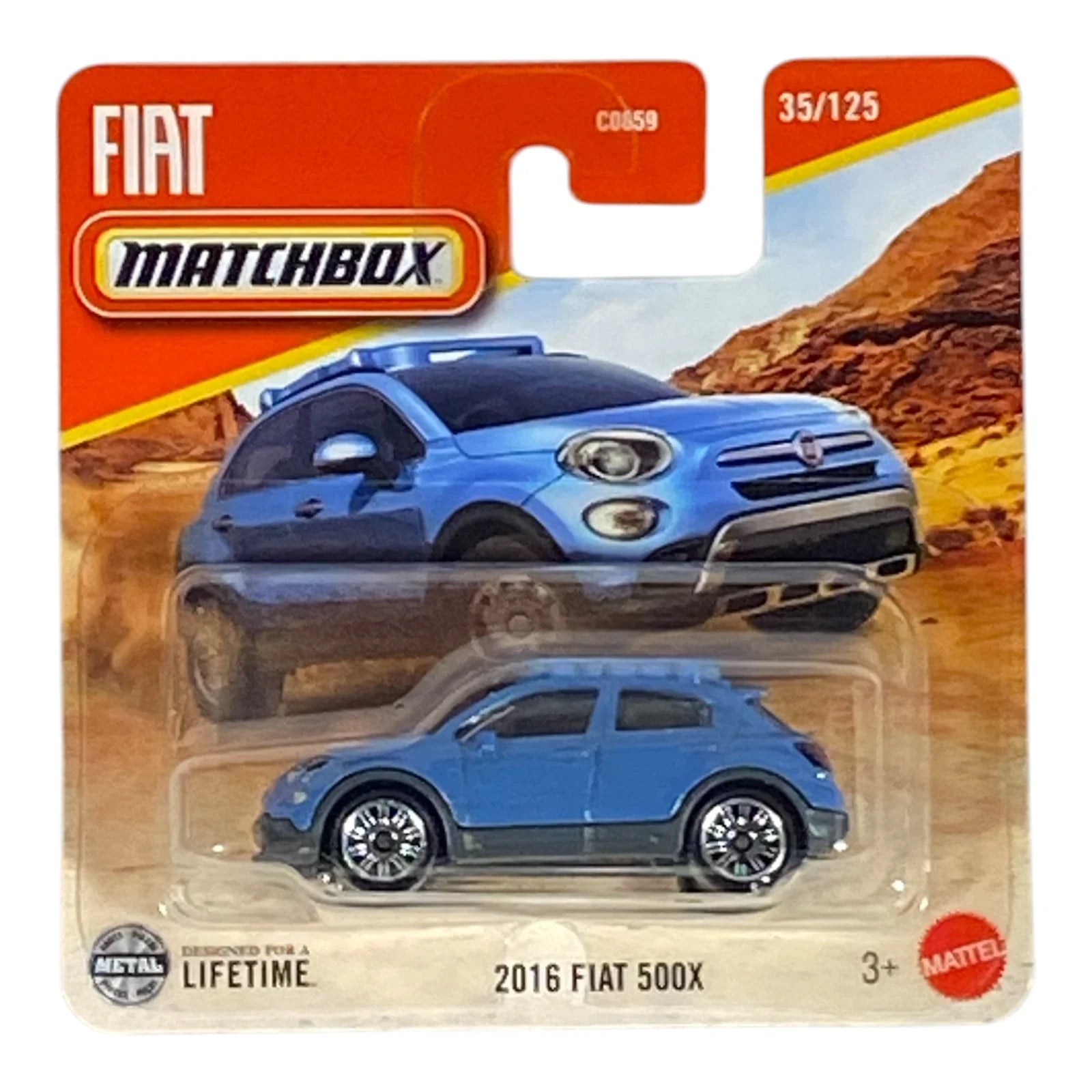 Matchbox 2016 Fiat 500X - 2025 Matchbox Series 35/125 (Short Card)