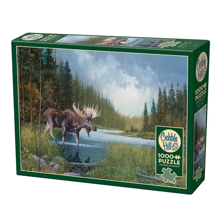 Moose Lake 1000 Piece Jigsaw Puzzle Cobble Hill